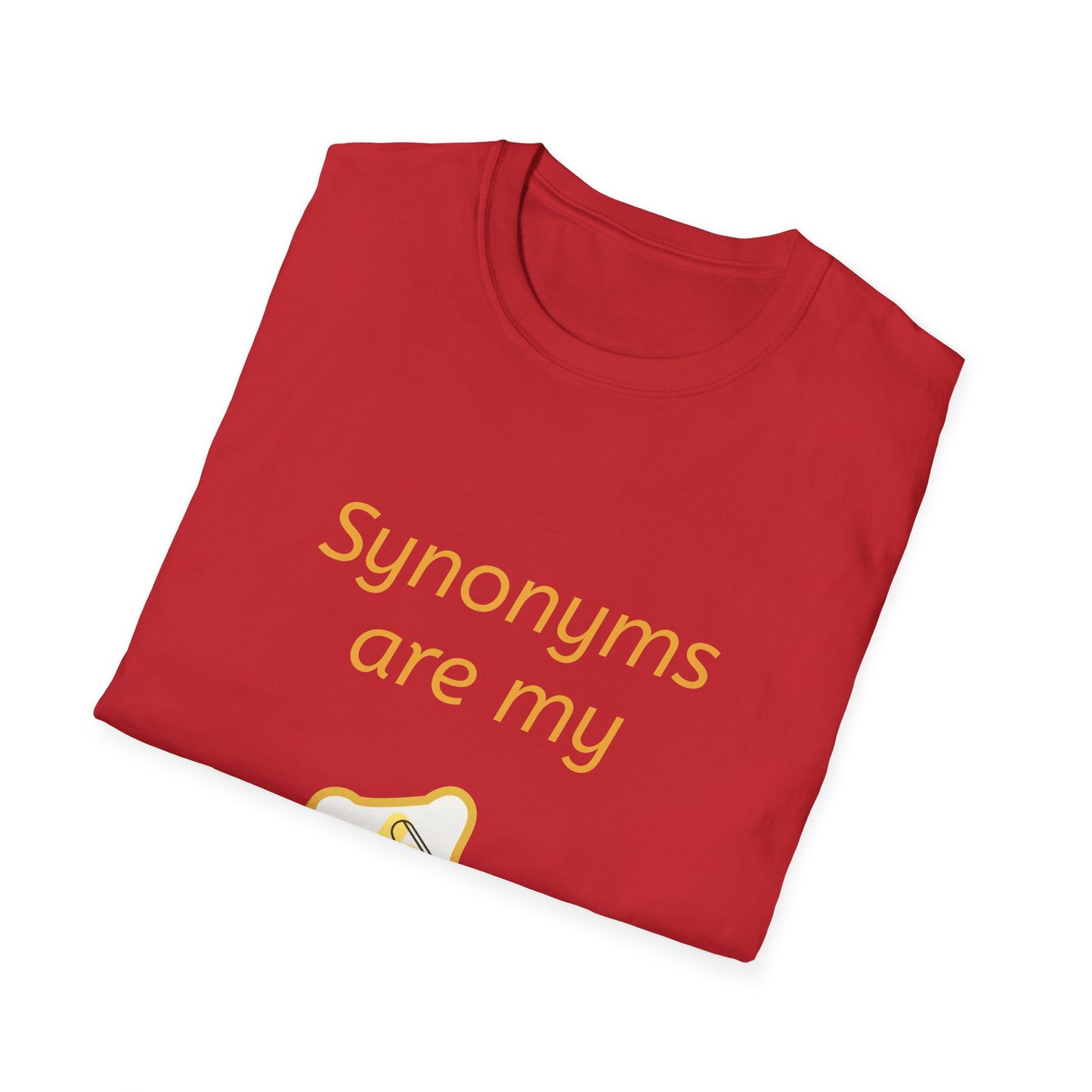 Funny "Synonyms Are My Jam" T-Shirt for Word Lovers - The Dreamer's Bookshop.