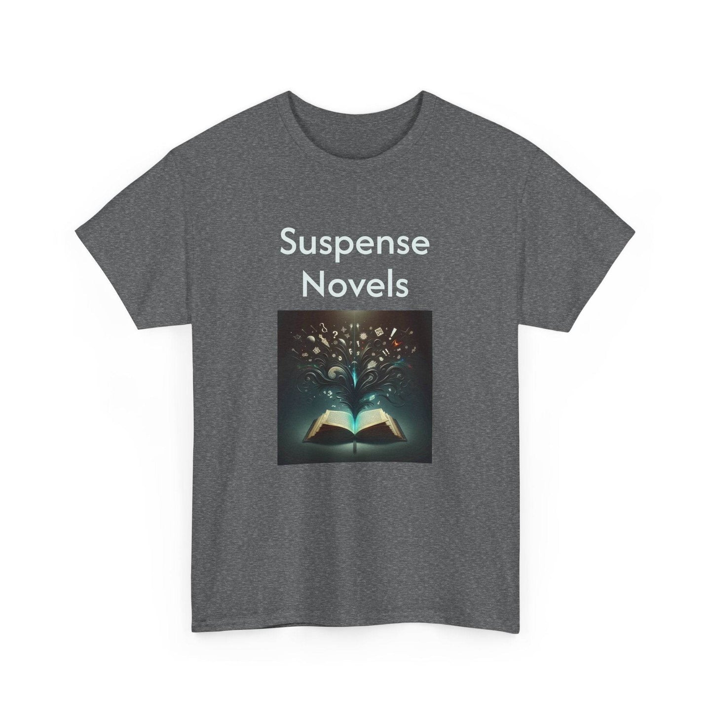 Fiction - Graphic Tee - Unisex Heavy Cotton T-Shirt Suspense Novels - The Dreamer's Bookshop.