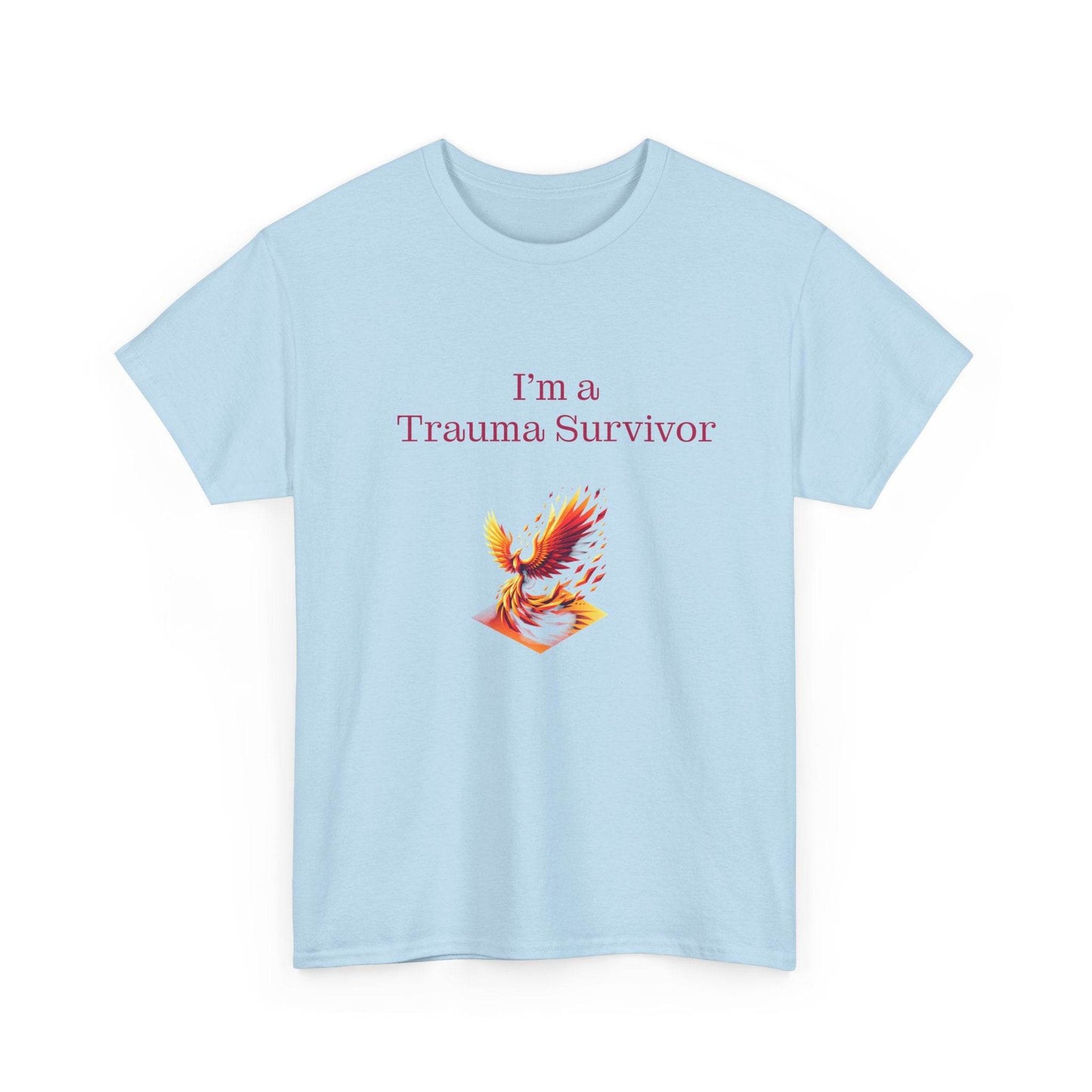 Trauma Survivor Unisex Heavy Cotton Tee - Inspirational T-Shirt - The Dreamer's Bookshop.