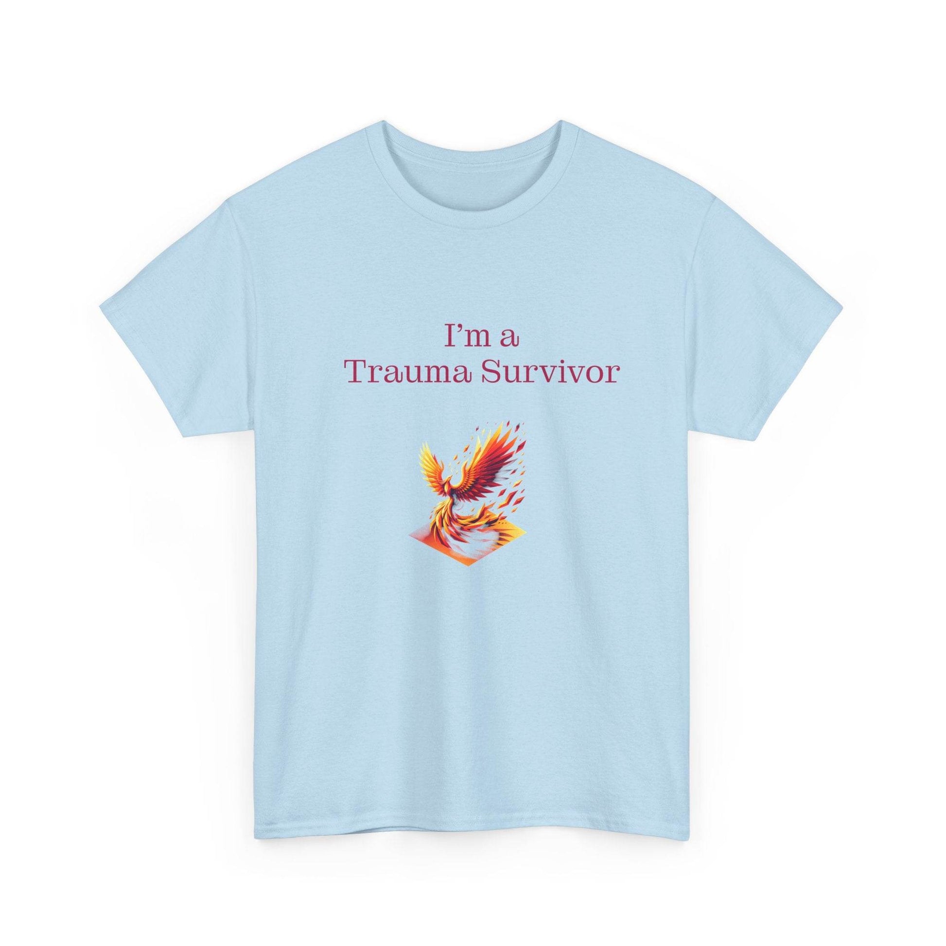 Trauma Survivor Unisex Heavy Cotton Tee - Inspirational T-Shirt - The Dreamer's Bookshop.