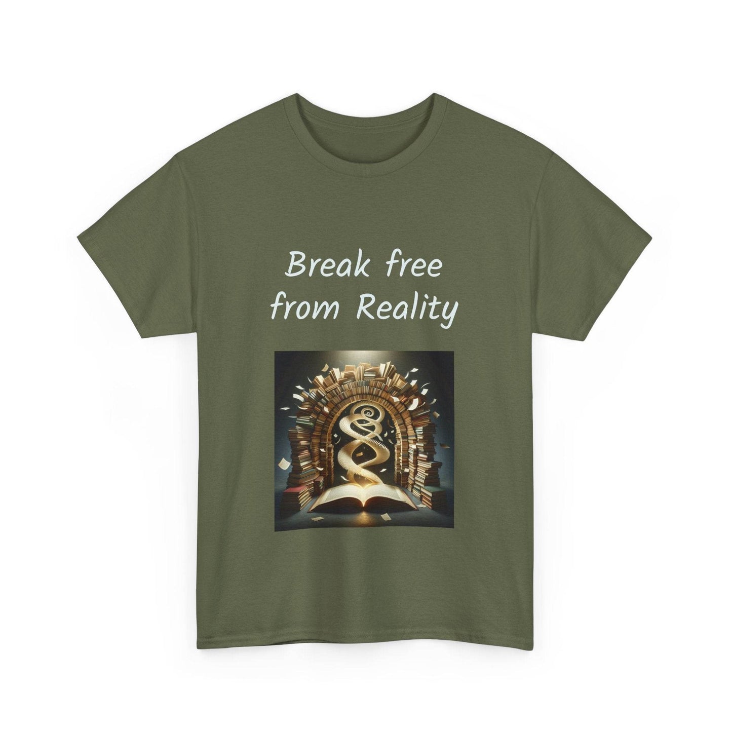 Break Free - Unisex Heavy Cotton Tee - Book Lovers - The Dreamer's Bookshop.