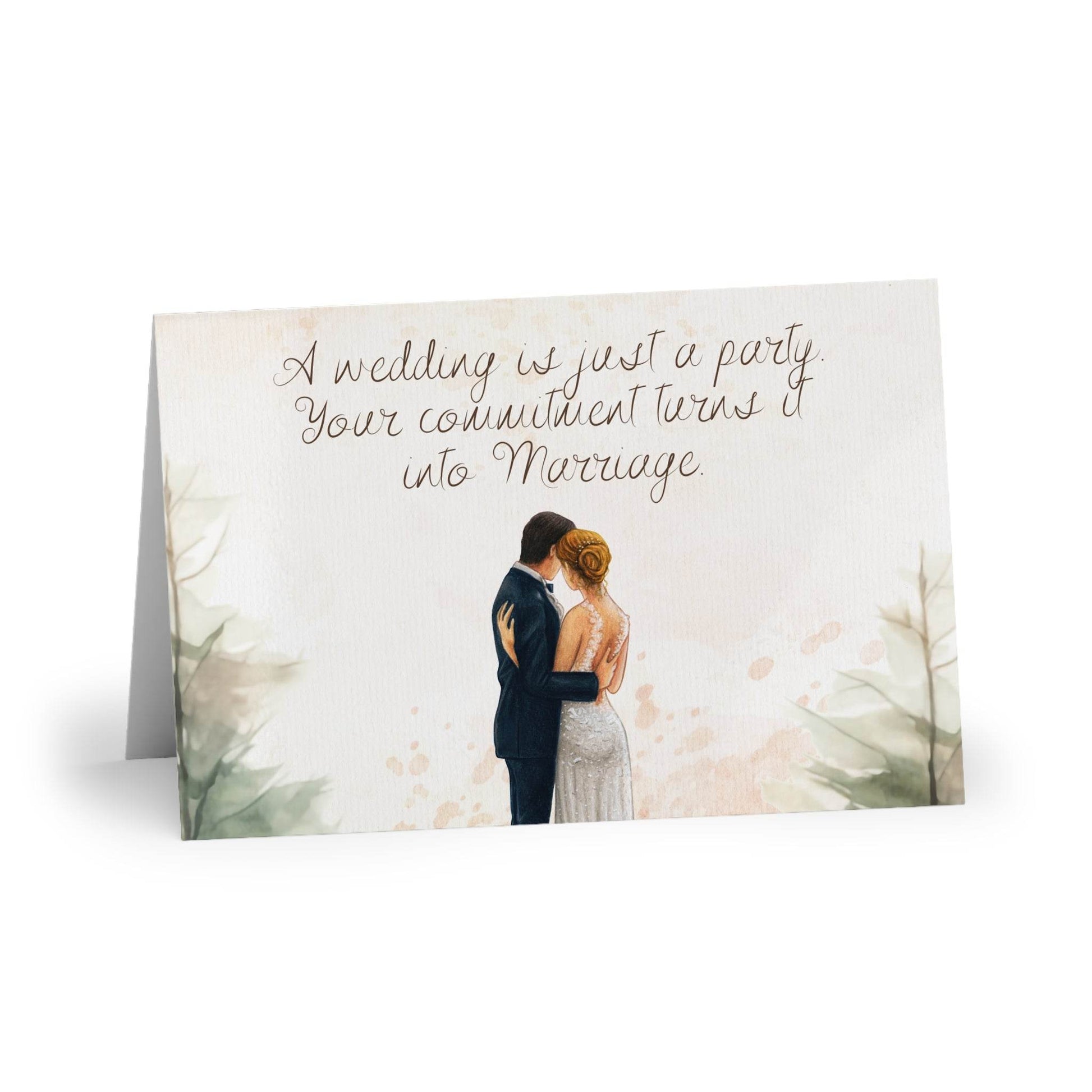The Dreamer's Bookshop Cute "Marriage" Wedding Card - The Dreamer's Bookshop.