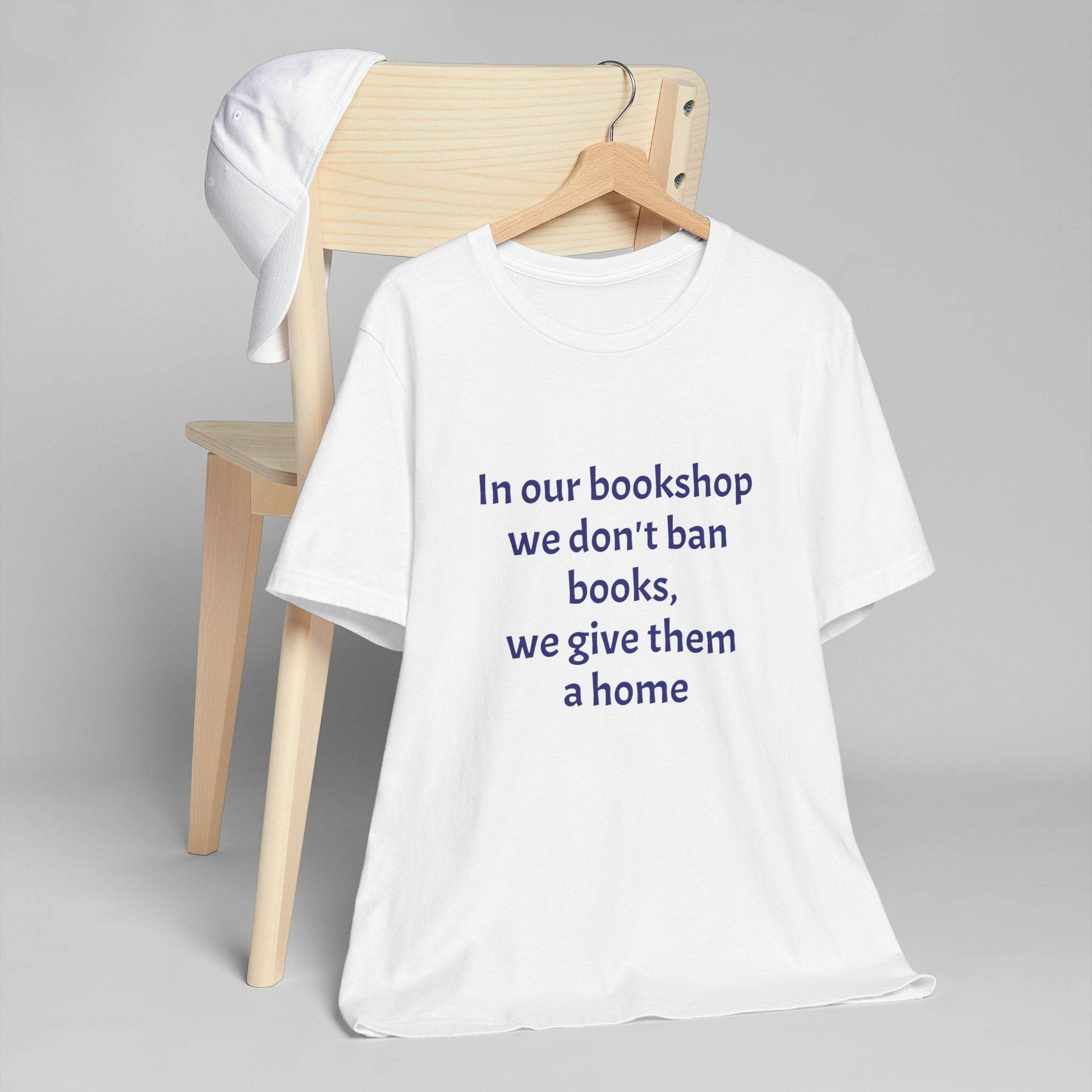 Inspirational Unisex Jersey T-Shirt - In our bookshop Vibe - The Dreamer's Bookshop.