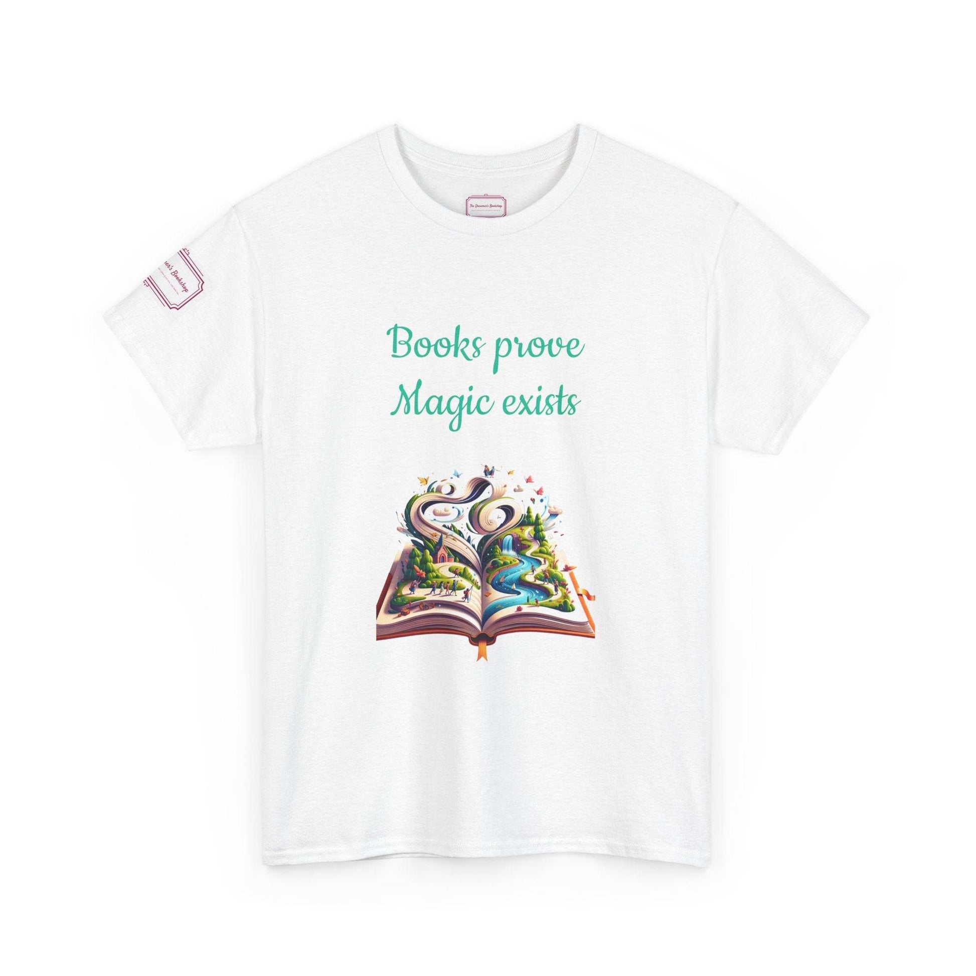 Magic exists - Unisex Heavy Cotton Tee - Perfect for Book Lovers - The Dreamer's Bookshop.