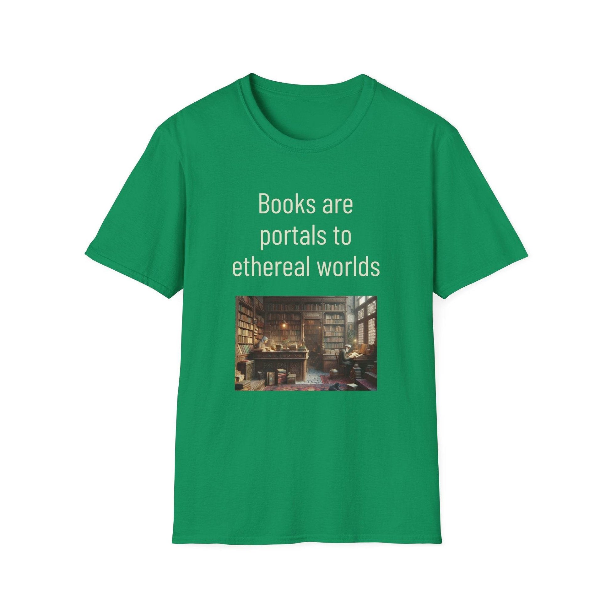 Unisex Softstyle T-Shirt - 'Portals' Inspirational - The Dreamer's Bookshop.