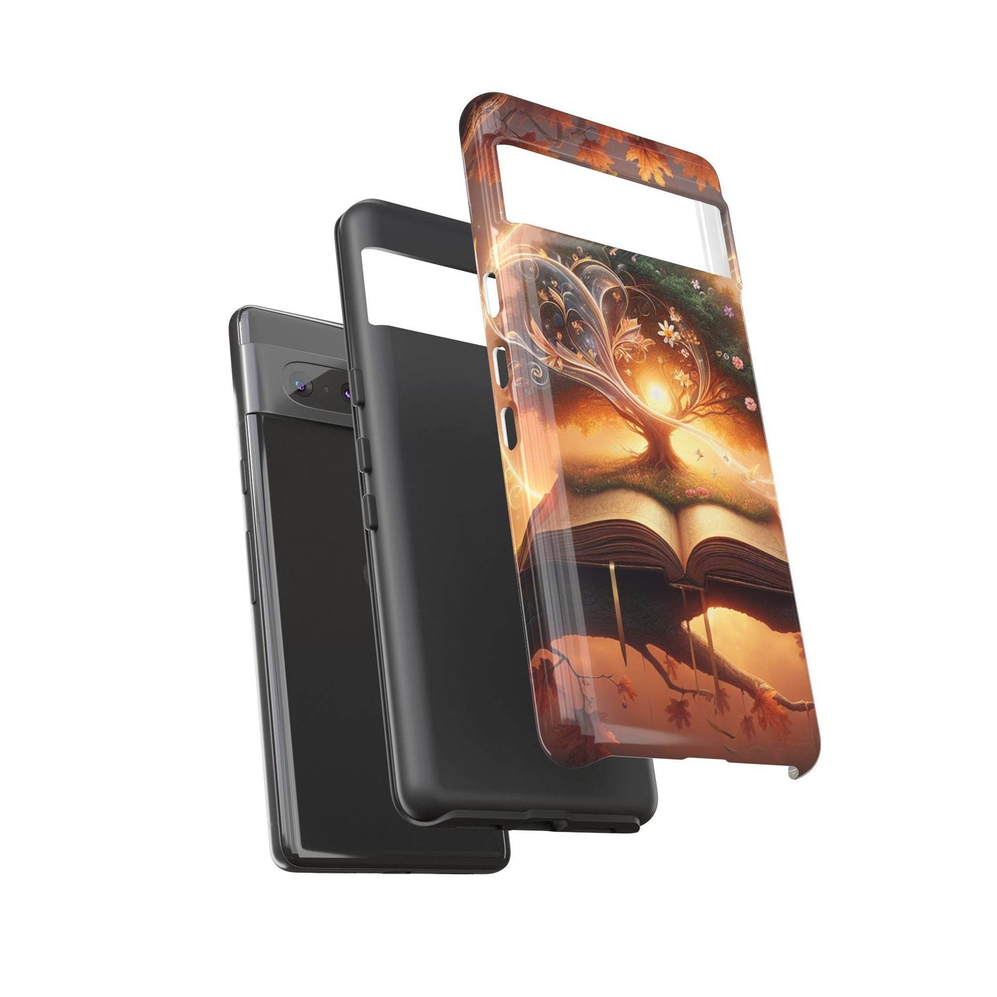 Google & Samsung - Artistic Phone Case with BookishTree Design - Tough Cases - The Dreamer's Bookshop.