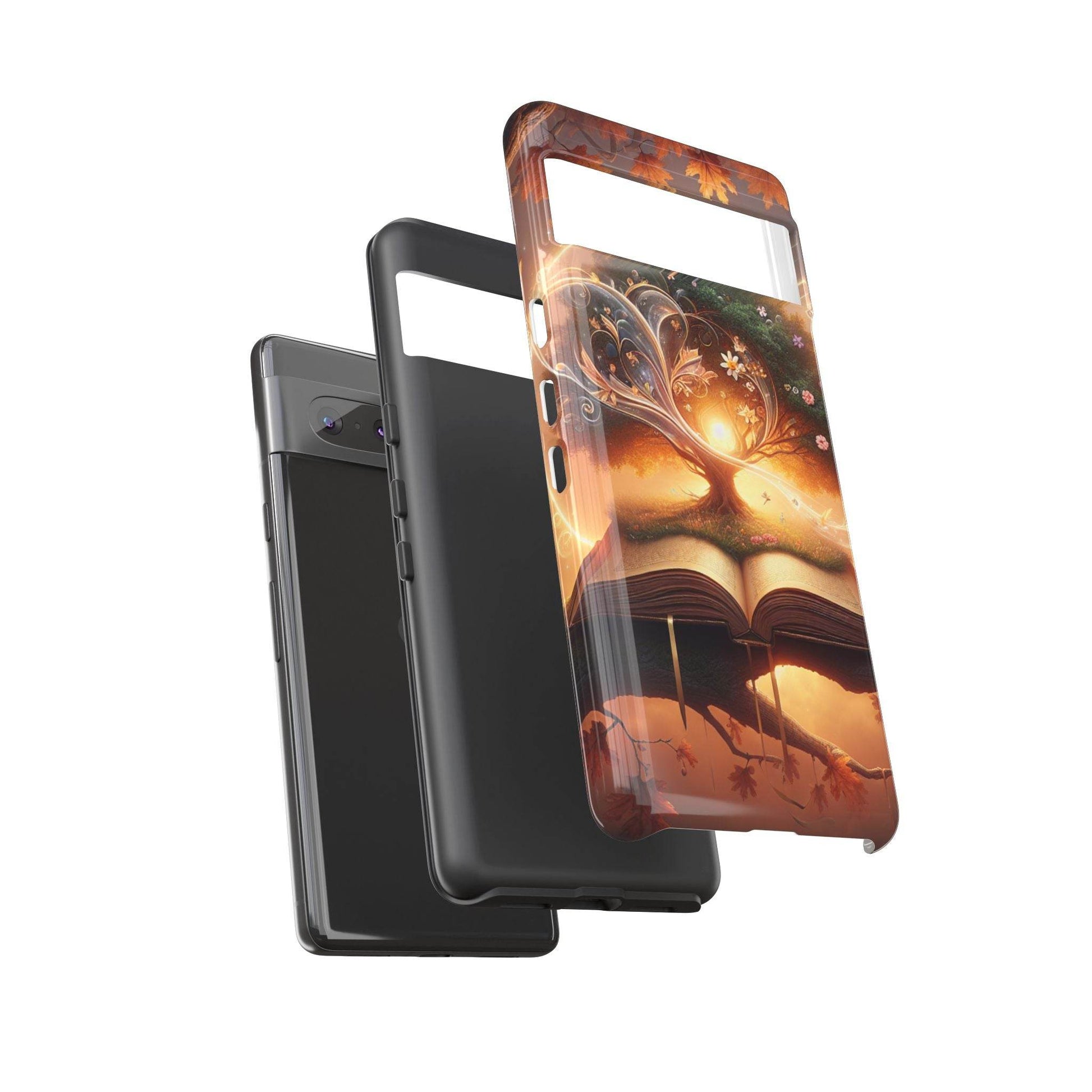 Google & Samsung - Artistic Phone Case with BookishTree Design - Tough Cases - The Dreamer's Bookshop.