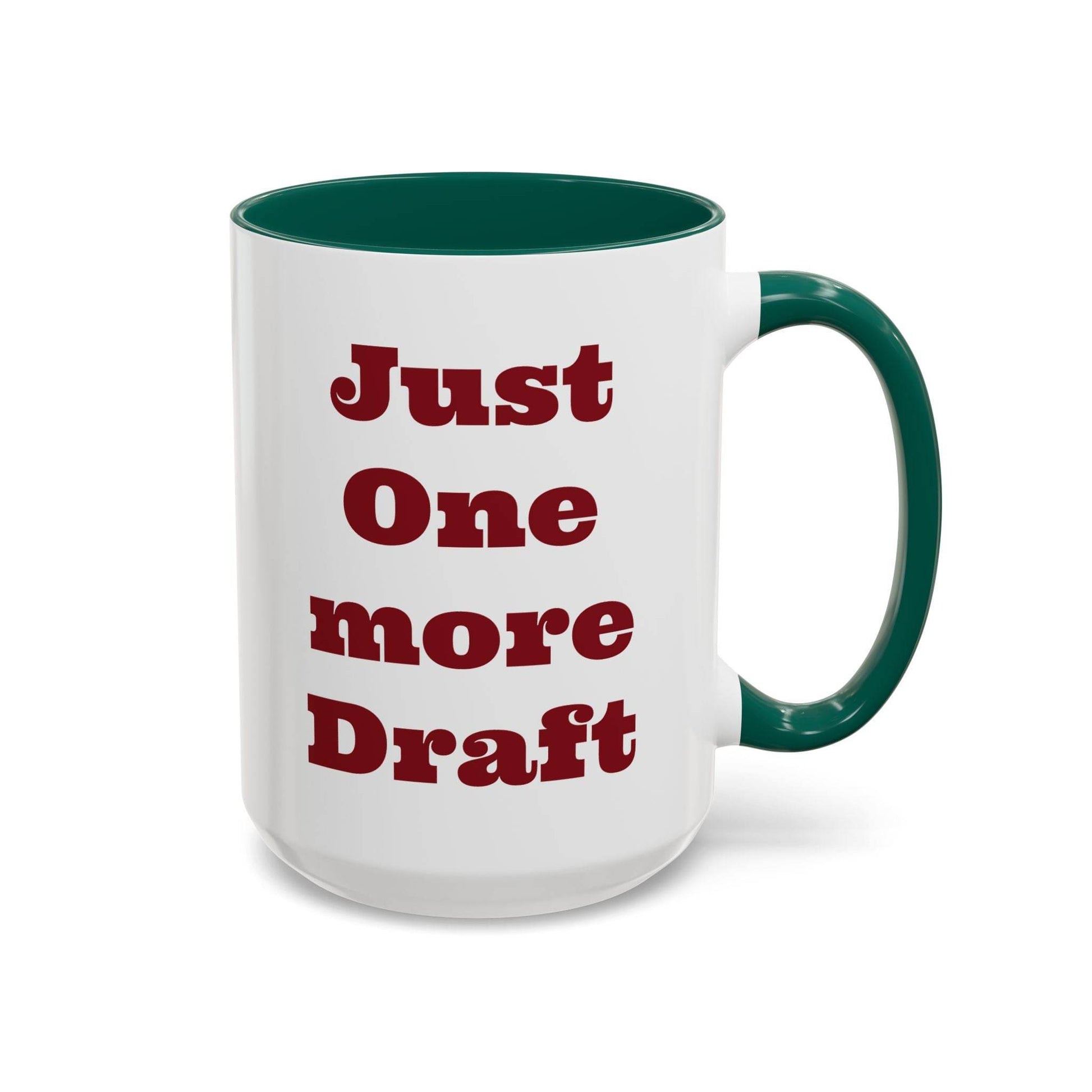 Just One More Draft Colorful Coffee Mug - Perfect Gift for Writers & Coffee Lovers - The Dreamer's Bookshop.