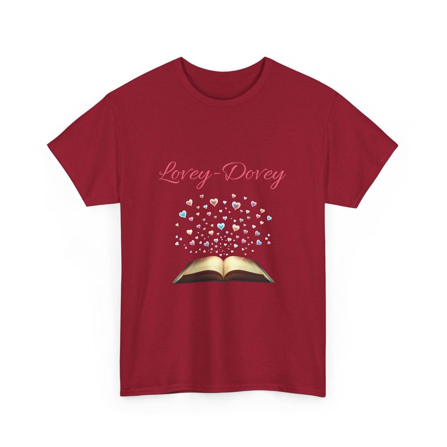 Lovey-Dovey - Graphic Tee - Unisex Heavy Cotton T-Shirt for Book Lovers - The Dreamer's Bookshop.
