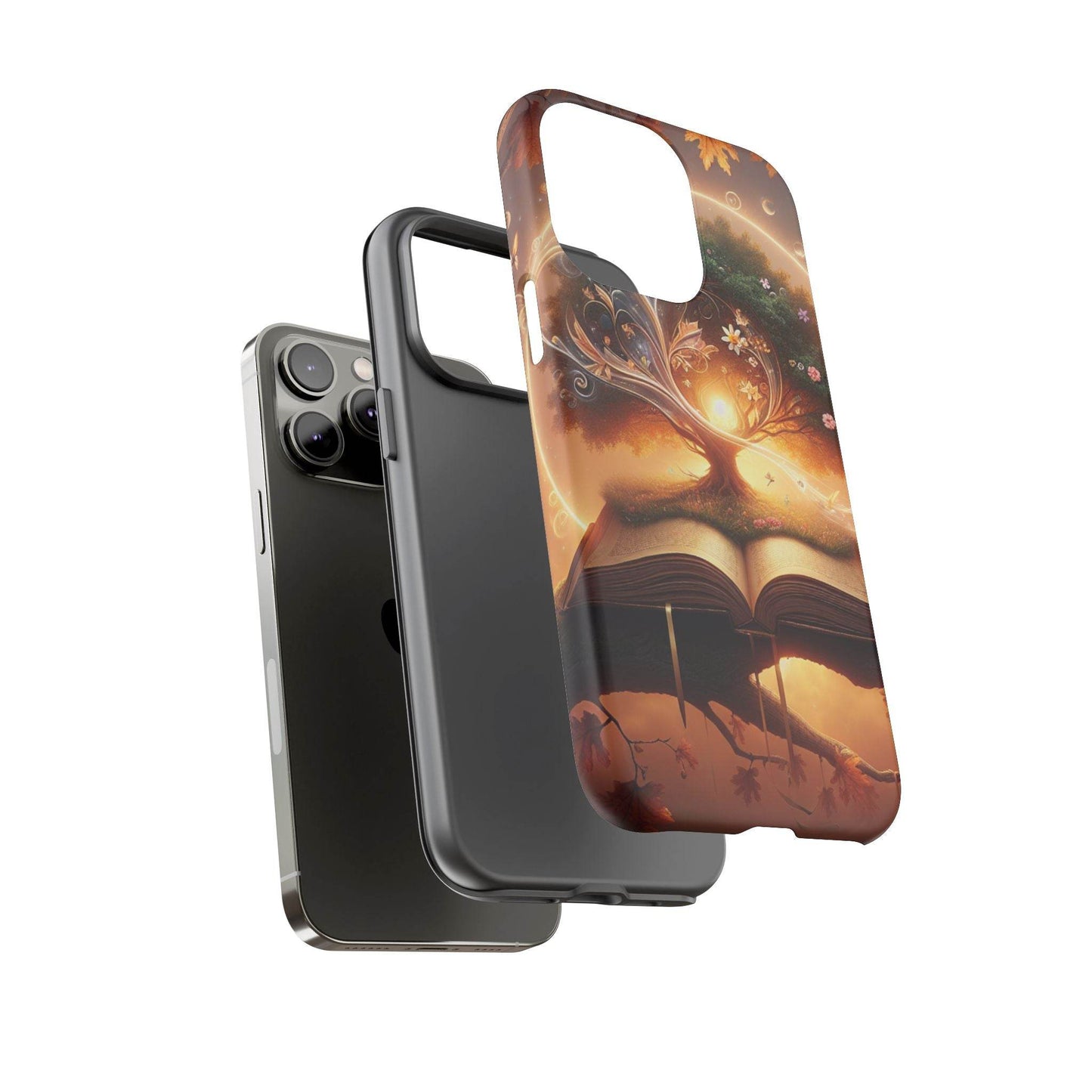 Nature-Inspired iPhone & Samsung Phone Case with Tree of Life Design - The Dreamer's Bookshop.