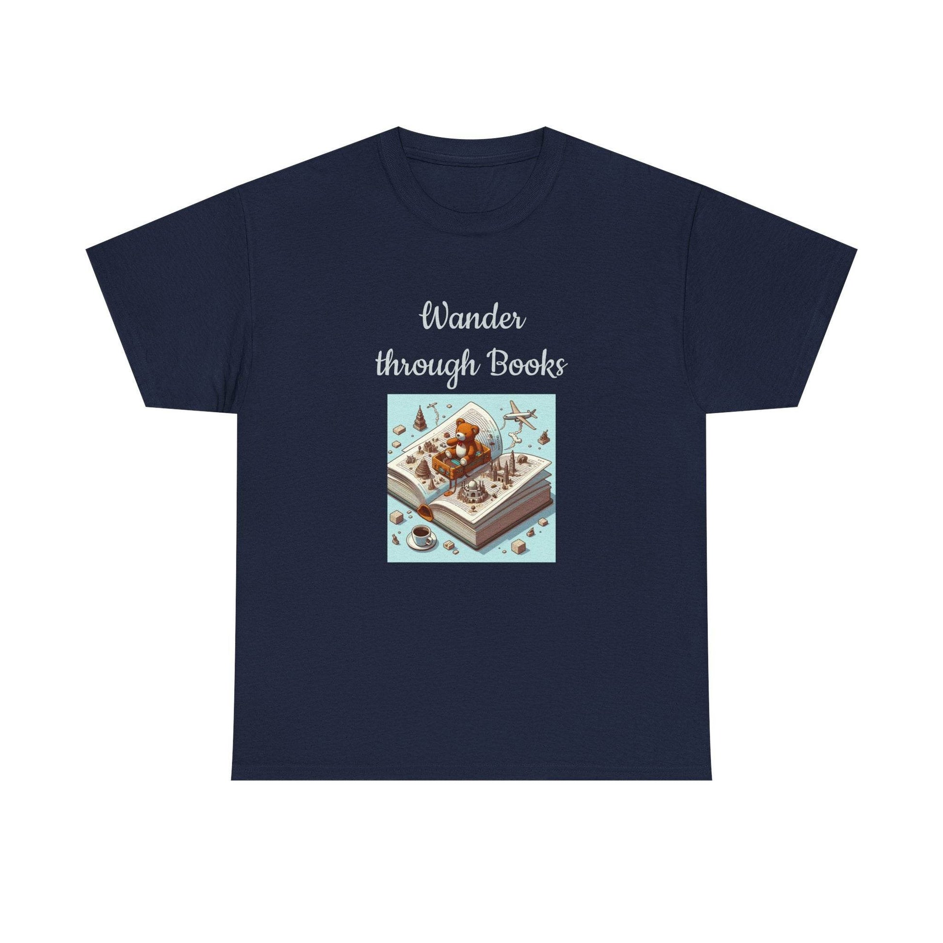Wander - A Unisex Heavy Cotton Tee - Perfect Gift for Book Lovers - The Dreamer's Bookshop.