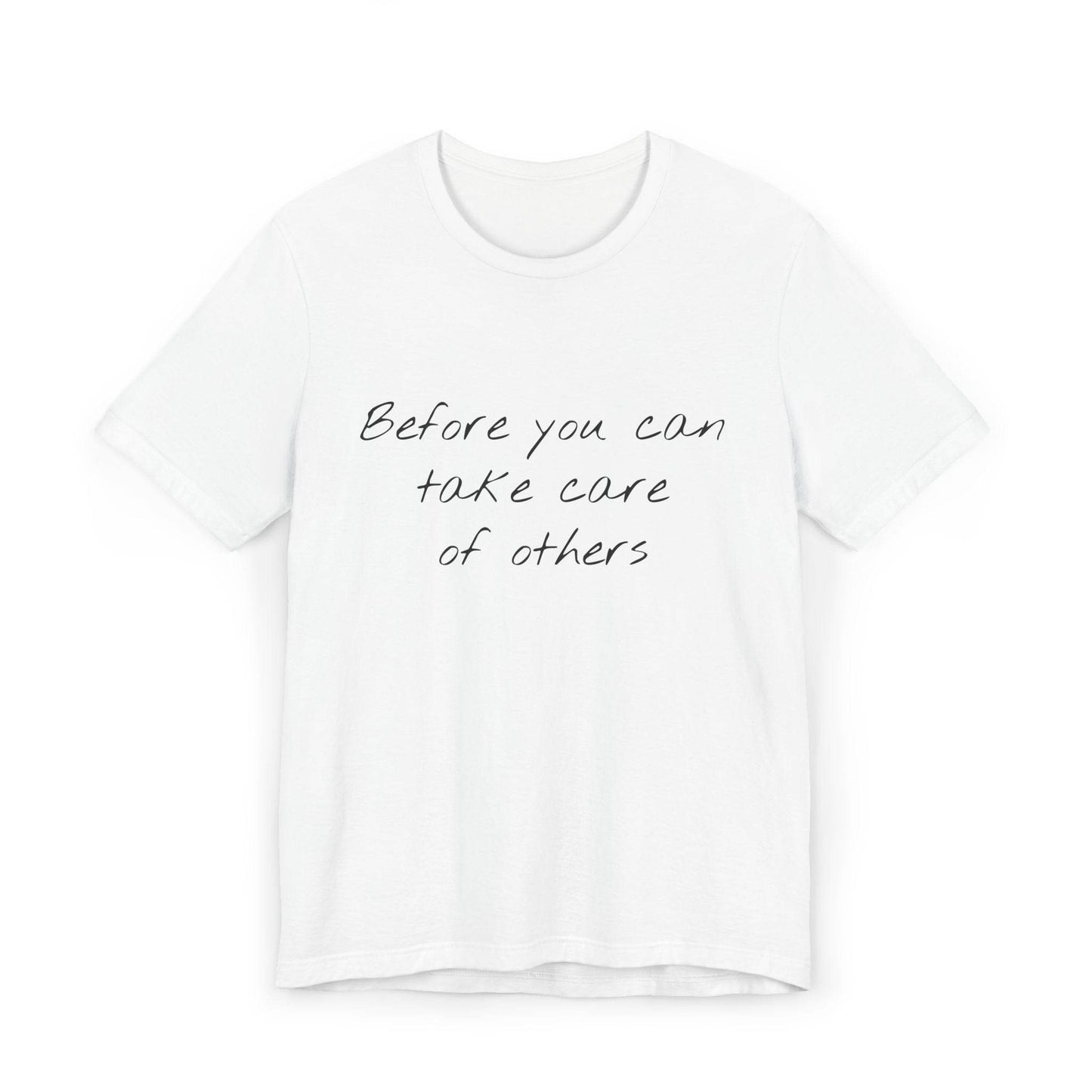 Unisex Jersey T-Shirt - 'Take Care' Inspirational - The Dreamer's Bookshop.