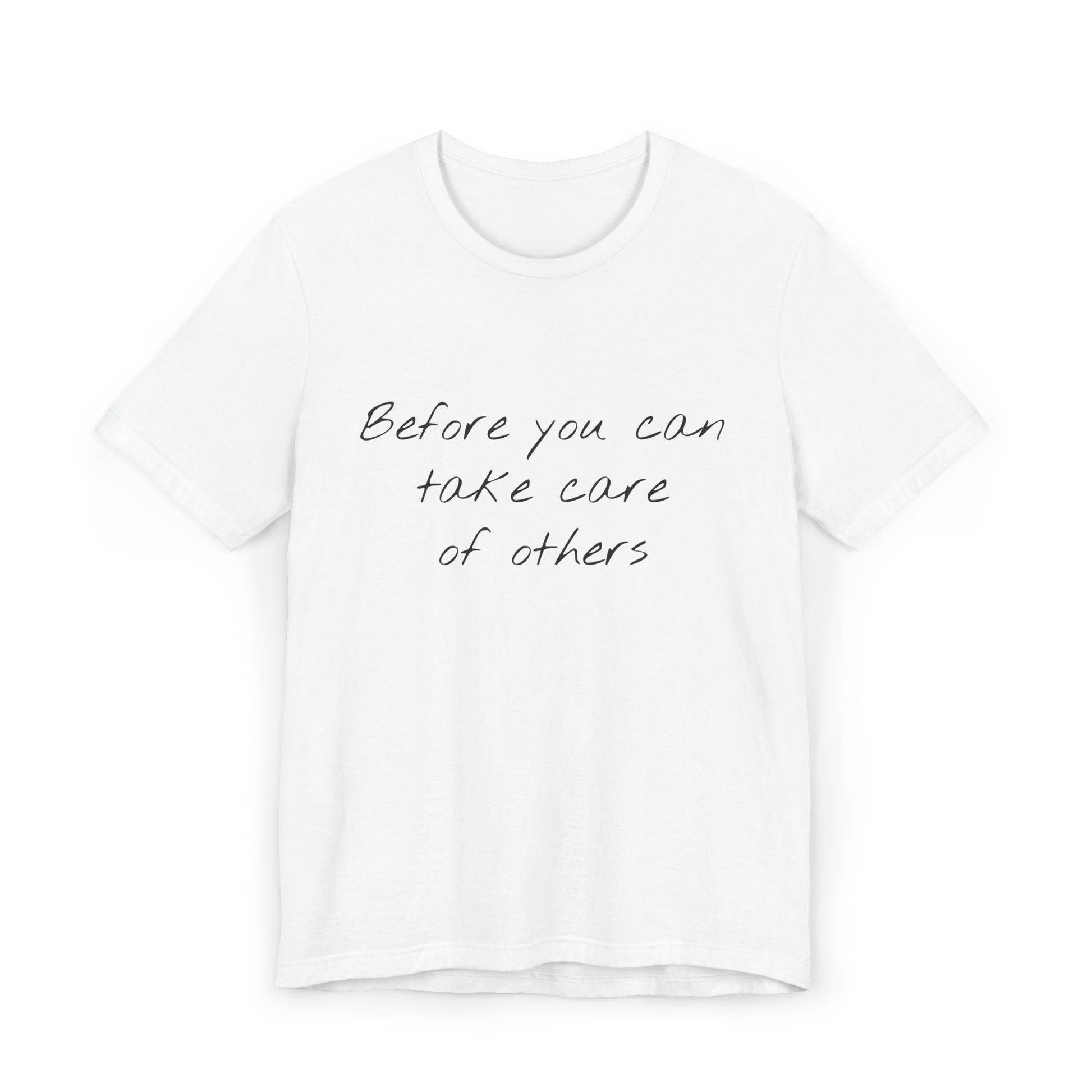 Unisex Jersey T-Shirt - 'Take Care' Inspirational - The Dreamer's Bookshop.