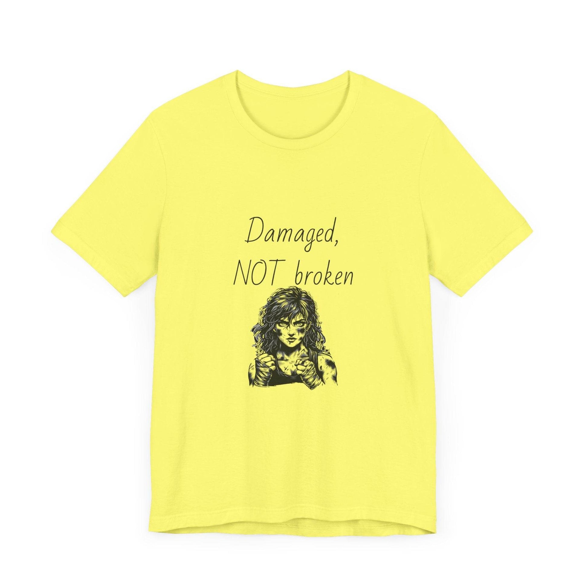 Fierce Survivor Unisex Short Sleeve Tee - Damaged, NOT broken - The Dreamer's Bookshop.