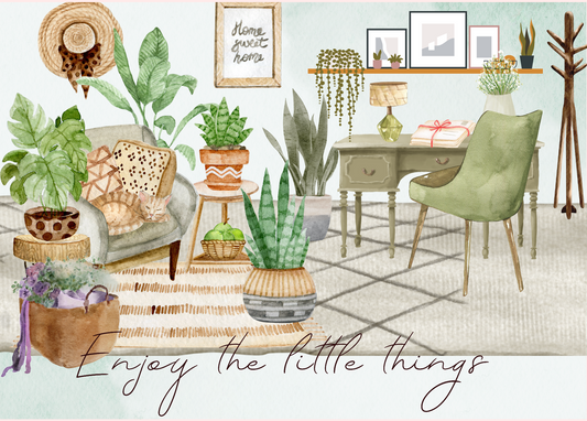 The Dreamer's Bookshop "Plant Lover" Enjoy Little Things Card - The Dreamer's Bookshop.
