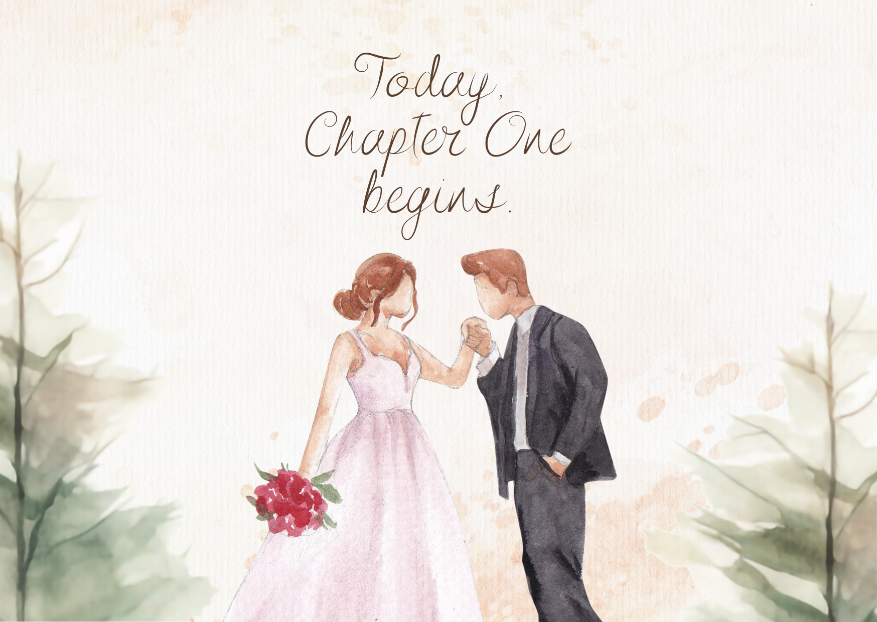 The Dreamer's Bookshop "Chapter One" Wedding Card - The Dreamer's Bookshop.