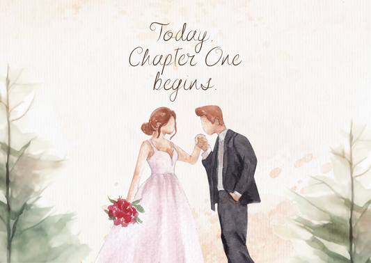 The Dreamer's Bookshop "Chapter One" Wedding Card - The Dreamer's Bookshop.