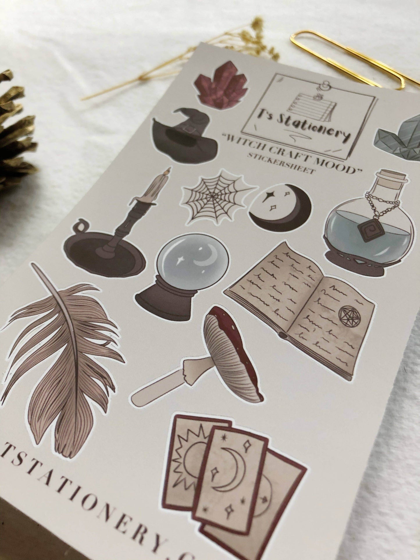 T's Stationery - Stickervel „Witchcraft Mood” - The Dreamer's Bookshop.