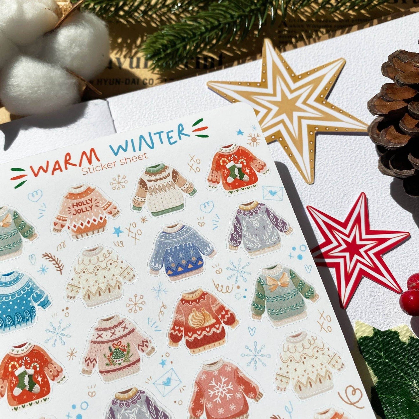 LETTOOn - Stickervel - Warme Winter - The Dreamer's Bookshop.