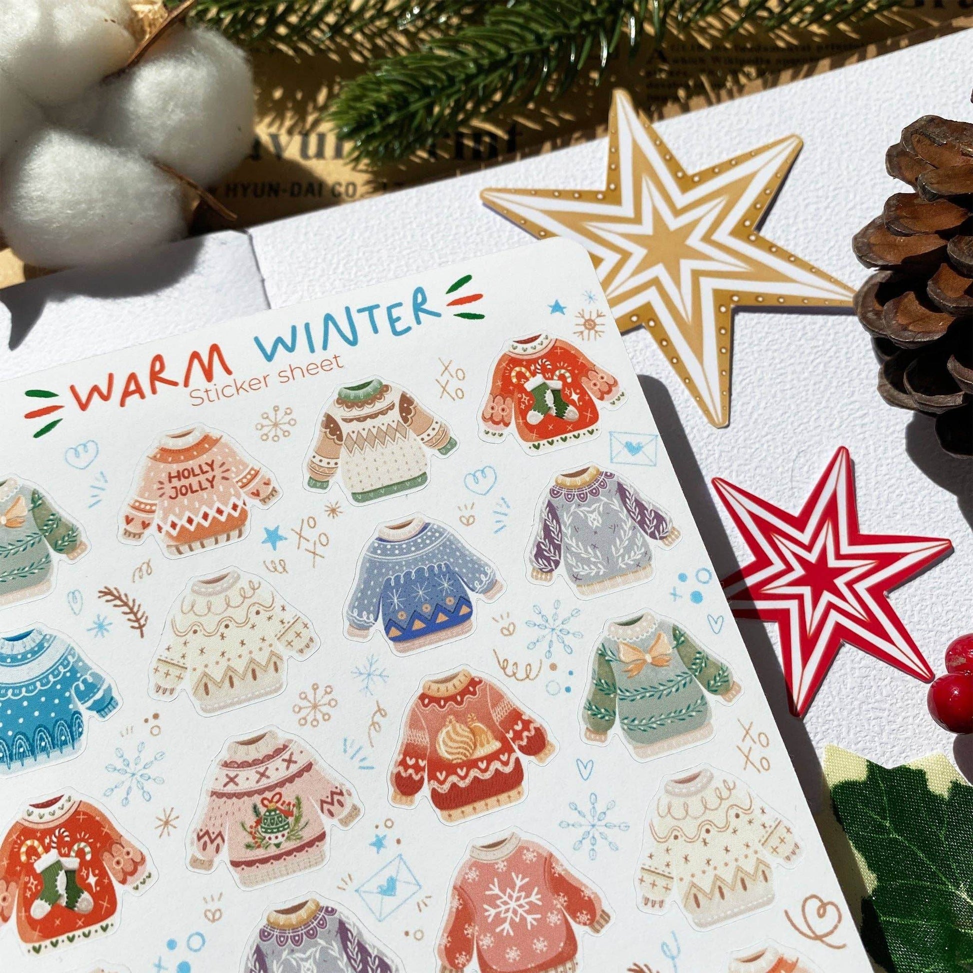 LETTOOn - Stickervel - Warme Winter - The Dreamer's Bookshop.