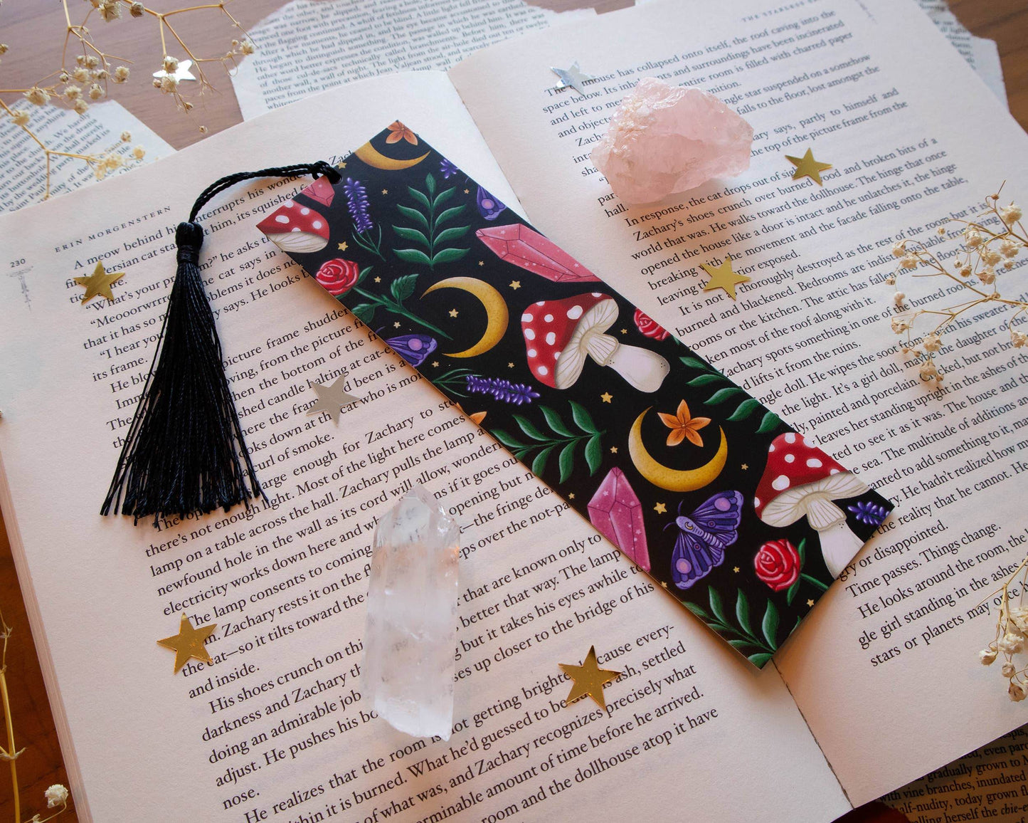 Basically Britt - Woodland Bookmark - Forest Toadstool Nature Butterfly - The Dreamer's Bookshop.