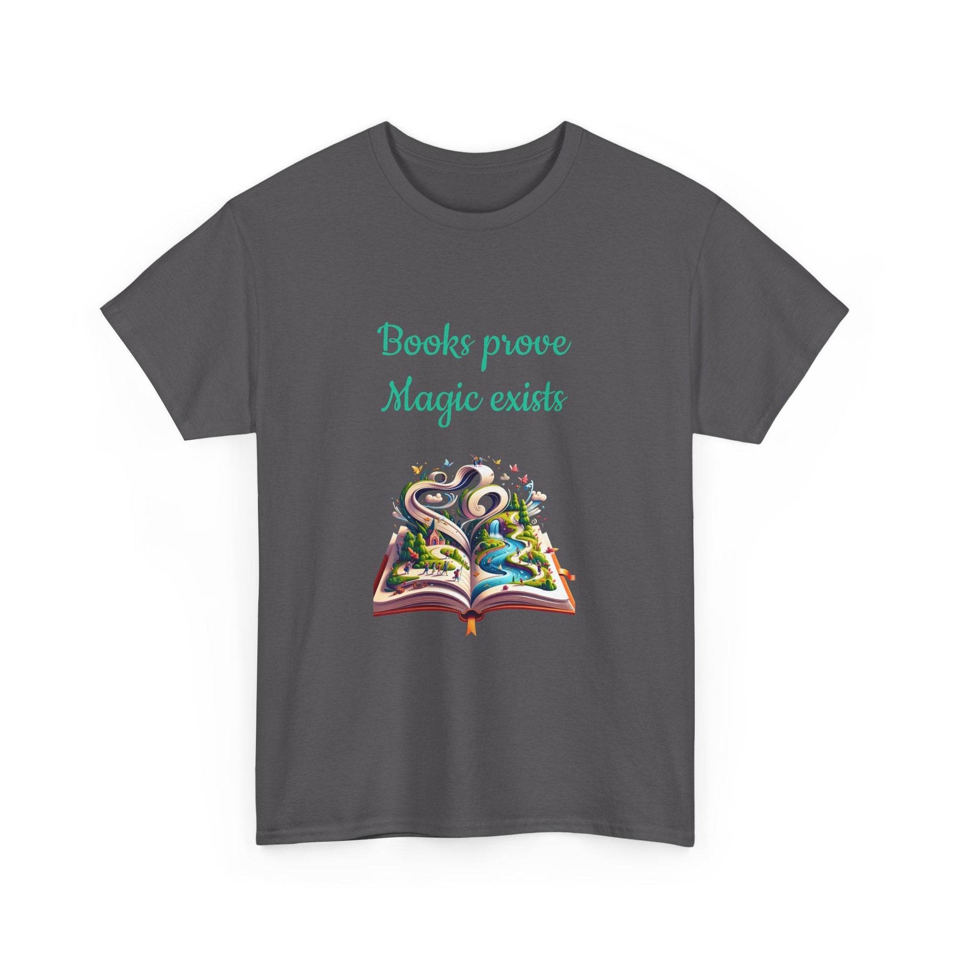 Magic Exists -A Unisex Heavy Cotton Tee - Perfect for Book Lovers - The Dreamer's Bookshop.