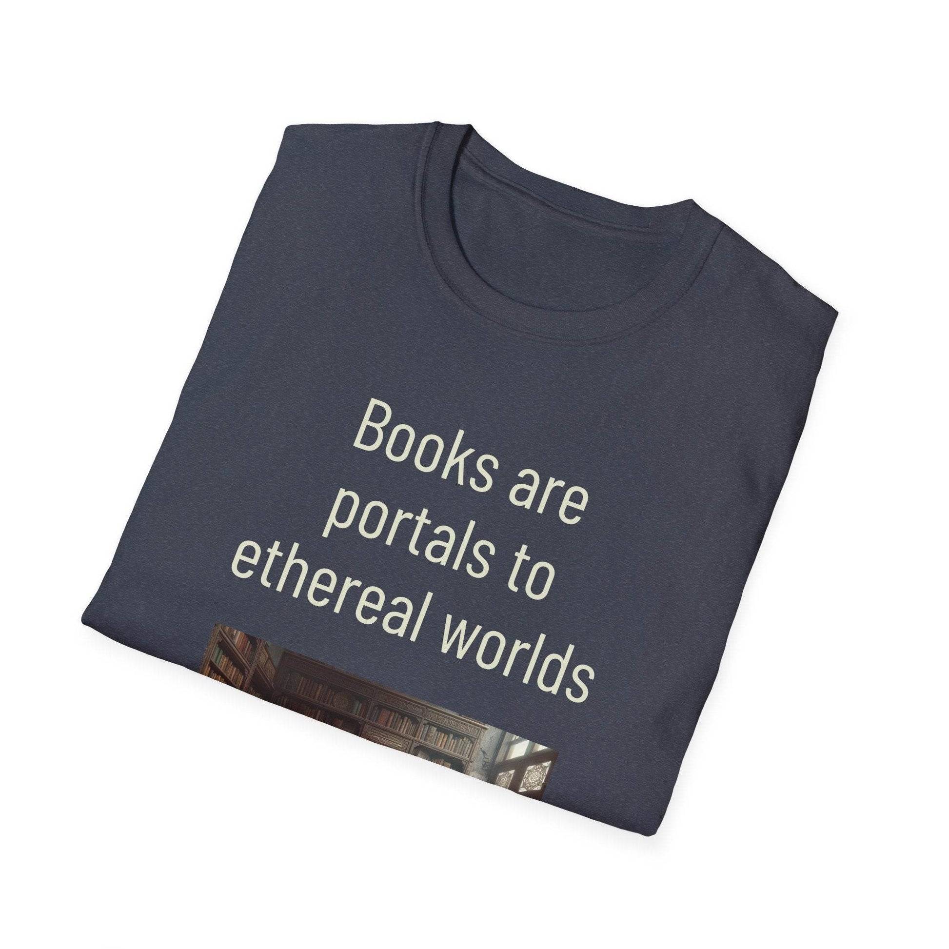 Unisex Softstyle T-Shirt - 'Portals' Inspirational - The Dreamer's Bookshop.