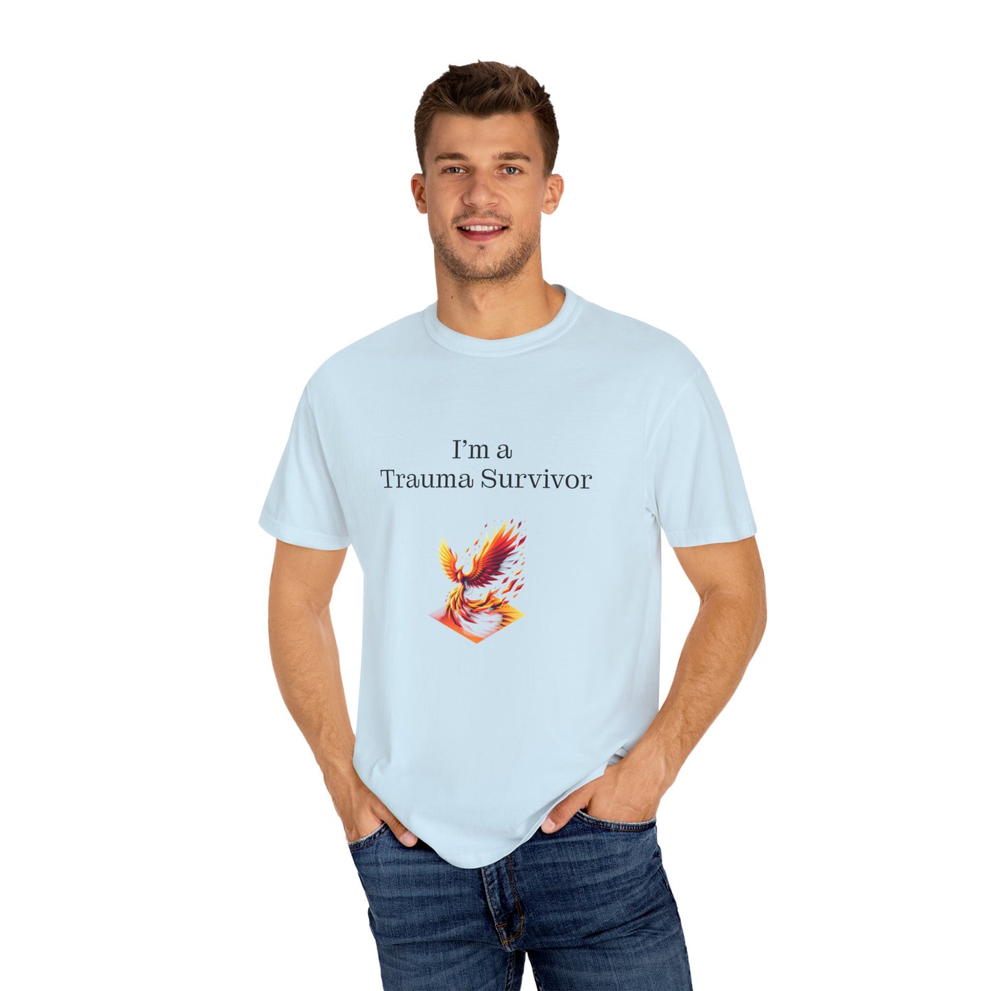 Trauma Survivor Unisex Garment-Dyed T-Shirt - Empowering Supportive Apparel