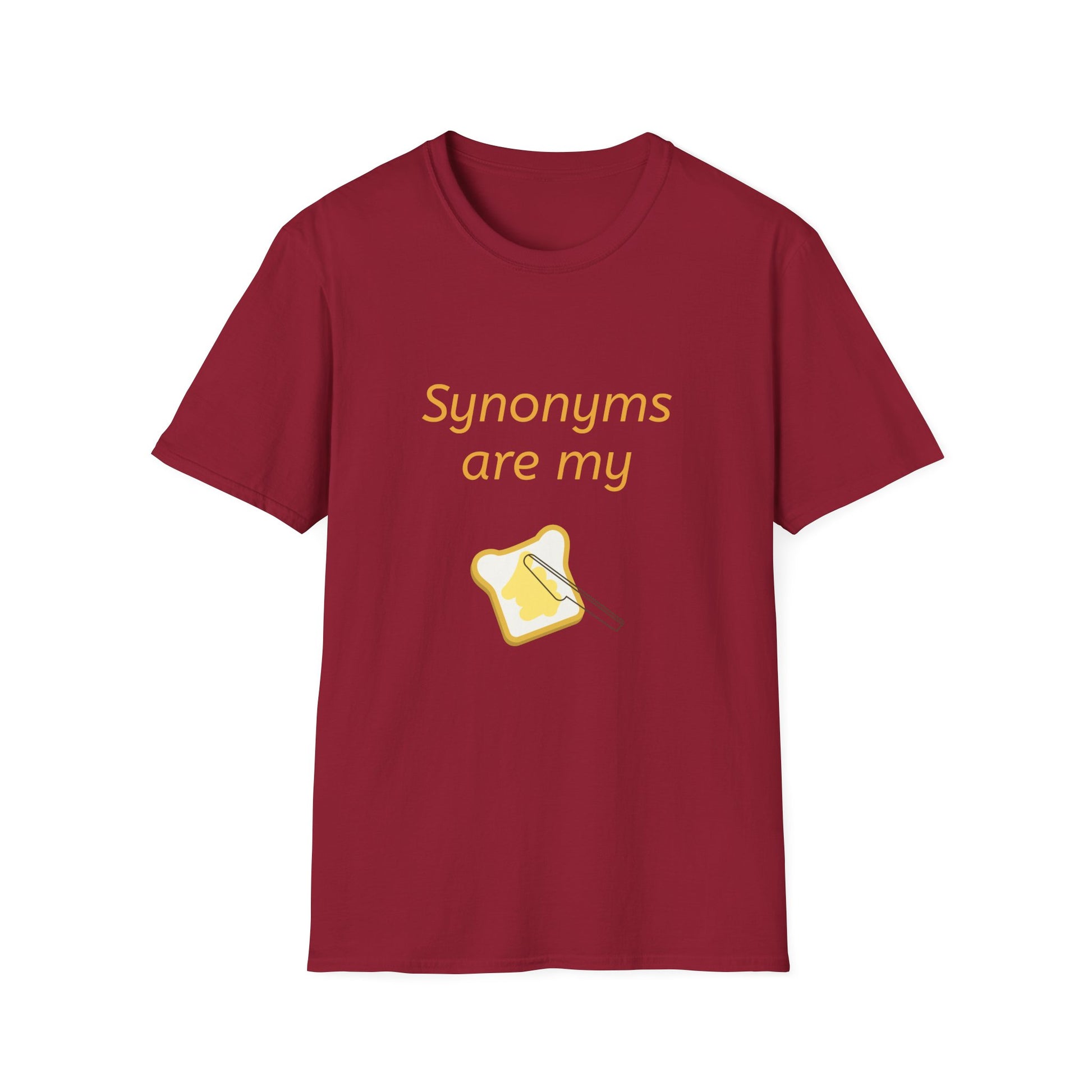 Funny "Synonyms Are My Jam" T-Shirt for Word Lovers - The Dreamer's Bookshop.
