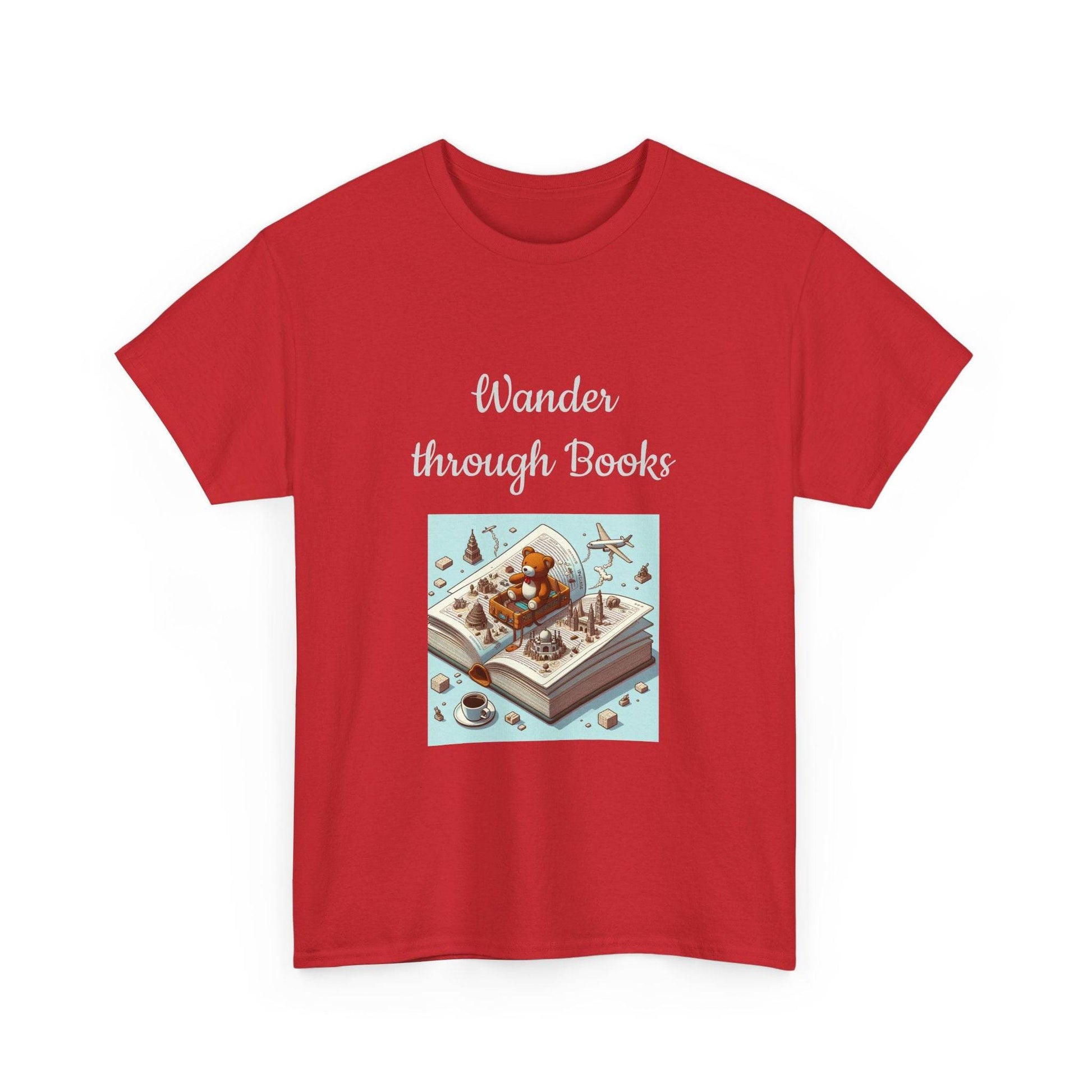 Wander -A Unisex Heavy Cotton Tee - Perfect for Book Lovers - The Dreamer's Bookshop.