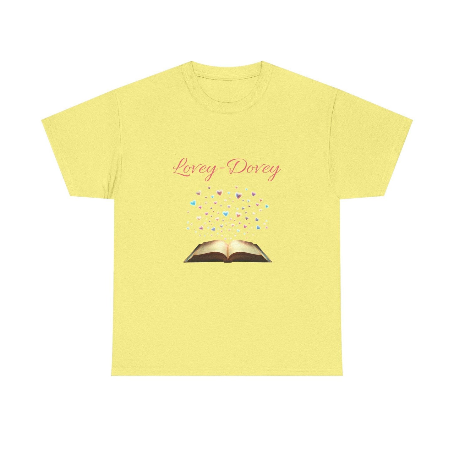 Lovey-Dovey - Graphic Tee - Unisex Heavy Cotton T-Shirt for Book Lovers - The Dreamer's Bookshop.