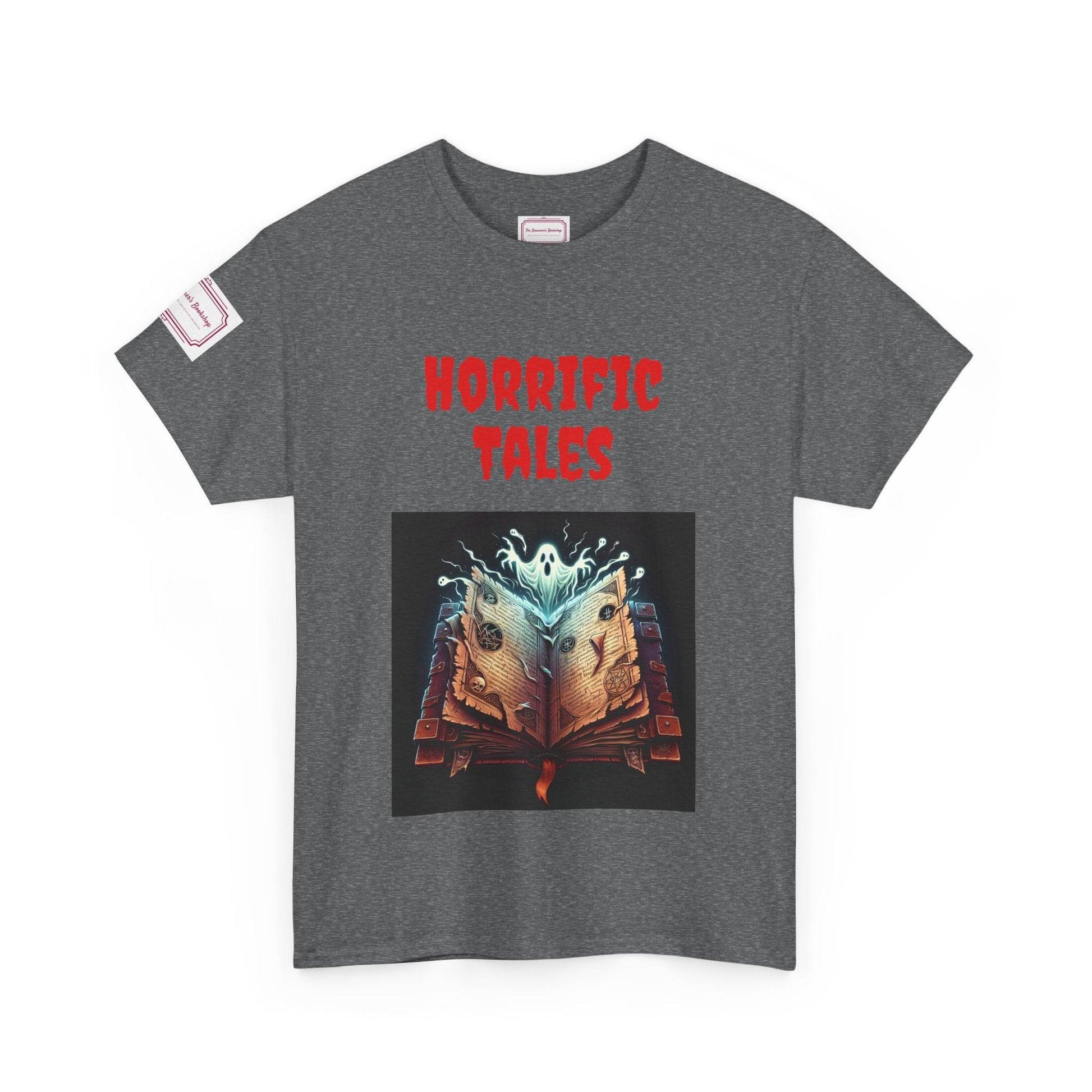 Horrific Tales - Unisex Heavy Cotton Tee - Perfect for Book Lovers - The Dreamer's Bookshop.