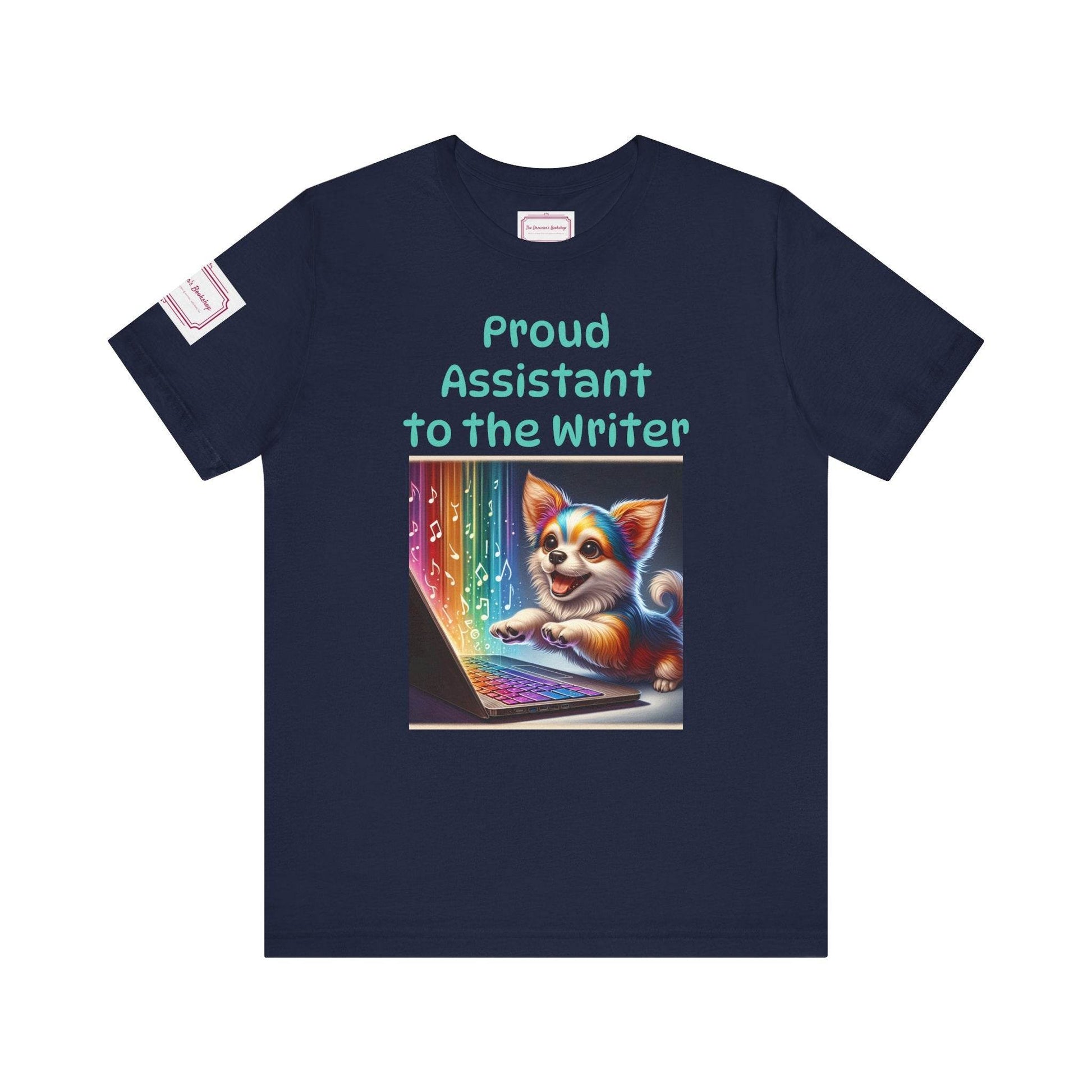 Assistant Writer Tee - Fun Short Sleeve Shirt for Writers & Book Lovers - The Dreamer's Bookshop.
