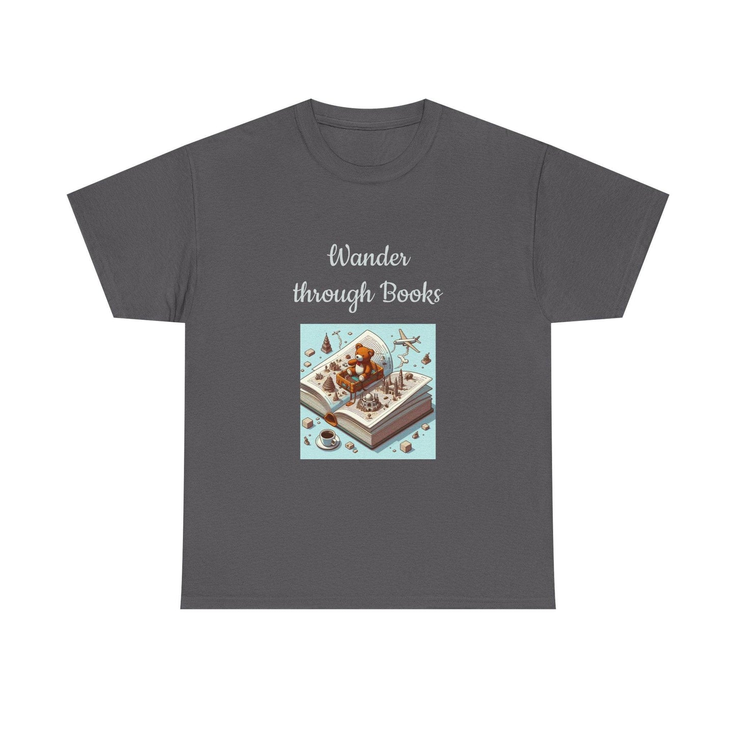 Wander - Unisex Heavy Cotton Tee for Book Lovers - The Dreamer's Bookshop.