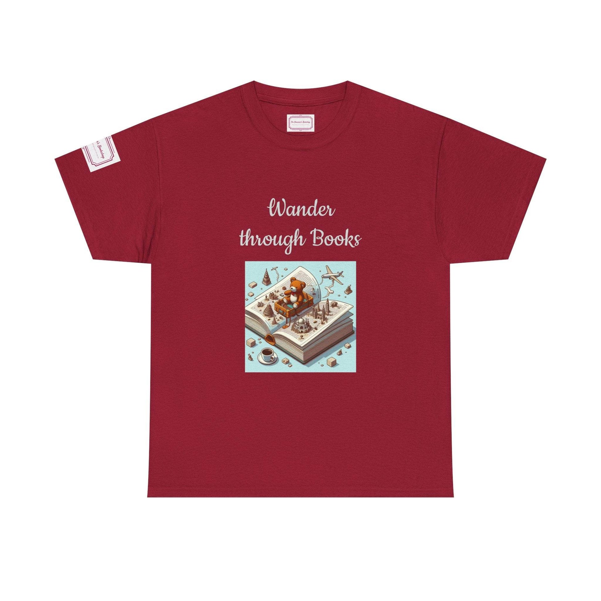 Wander - Unisex Heavy Cotton Tee - Perfect for Book Lovers - The Dreamer's Bookshop.