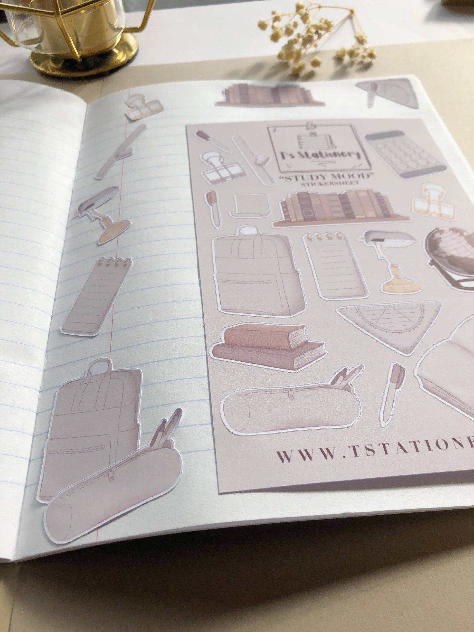 T's Stationery - „Study Mood” - The Dreamer's Bookshop.