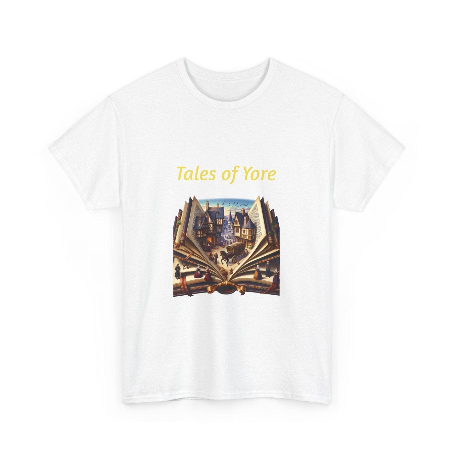 Tales of Yore - Graphic Tee - Unisex Heavy Cotton T-Shirt Historical Books - The Dreamer's Bookshop.
