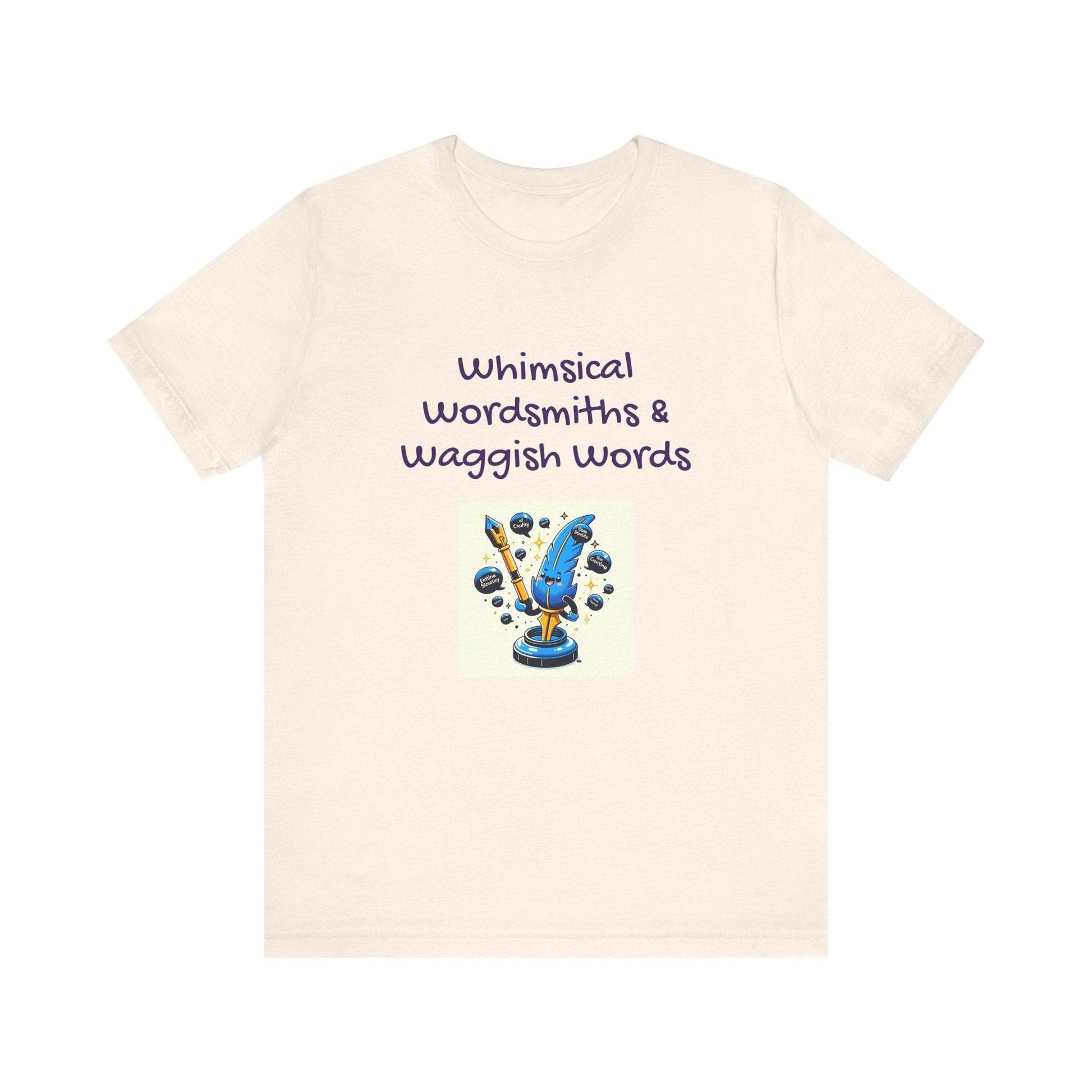 Whimsical Wordsmith Unisex Jersey Tee - Fun Graphic for Writers & Word Lovers - The Dreamer's Bookshop.