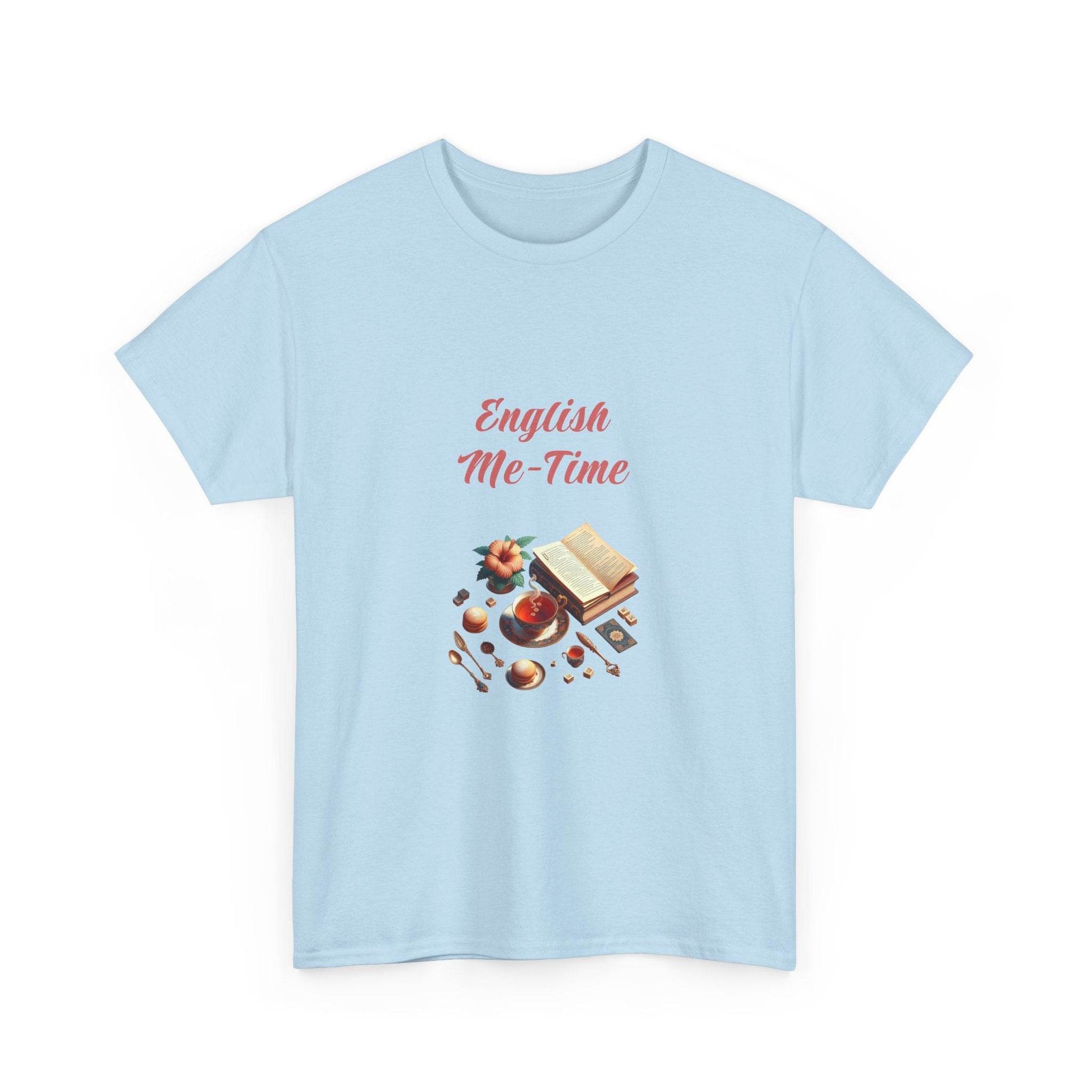 English Me-Time - A Unisex Heavy Cotton Tee - Perfect for Book Lovers - The Dreamer's Bookshop.