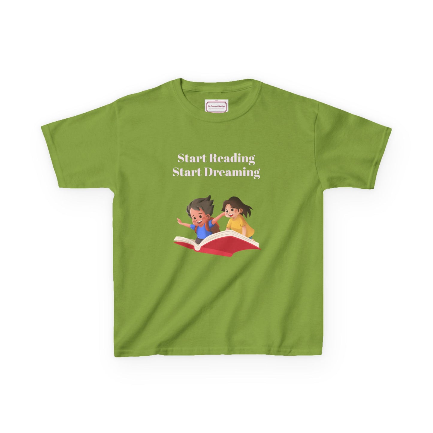 UK - Kids Heavy Cotton Tee - "Start Reading, Start Dreaming"