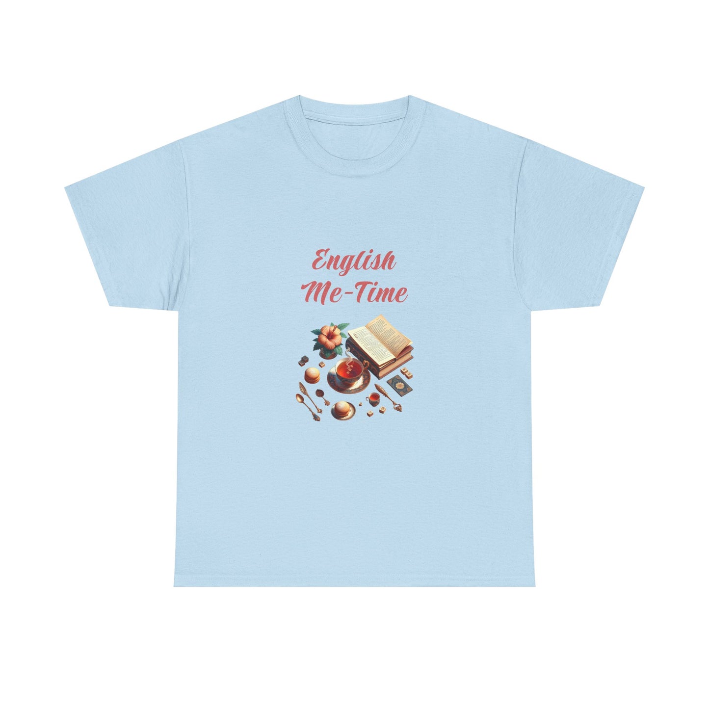 Book Lover's Unisex Heavy Cotton Tee - "Me-Time" - The Dreamer's Bookshop.
