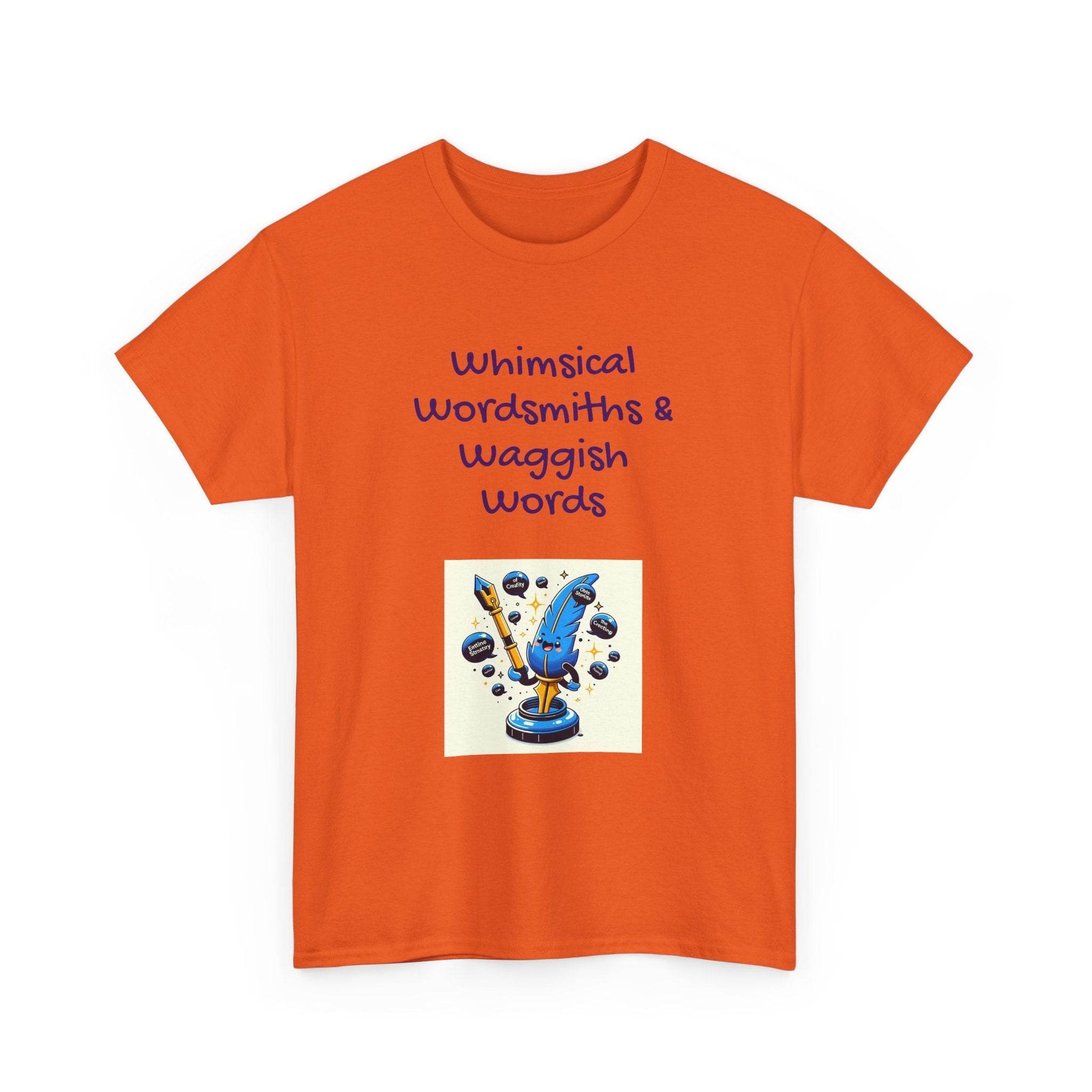Whimsical Words Unisex Cotton Tee - Fun Graphic T-Shirt for Word Lovers - The Dreamer's Bookshop.