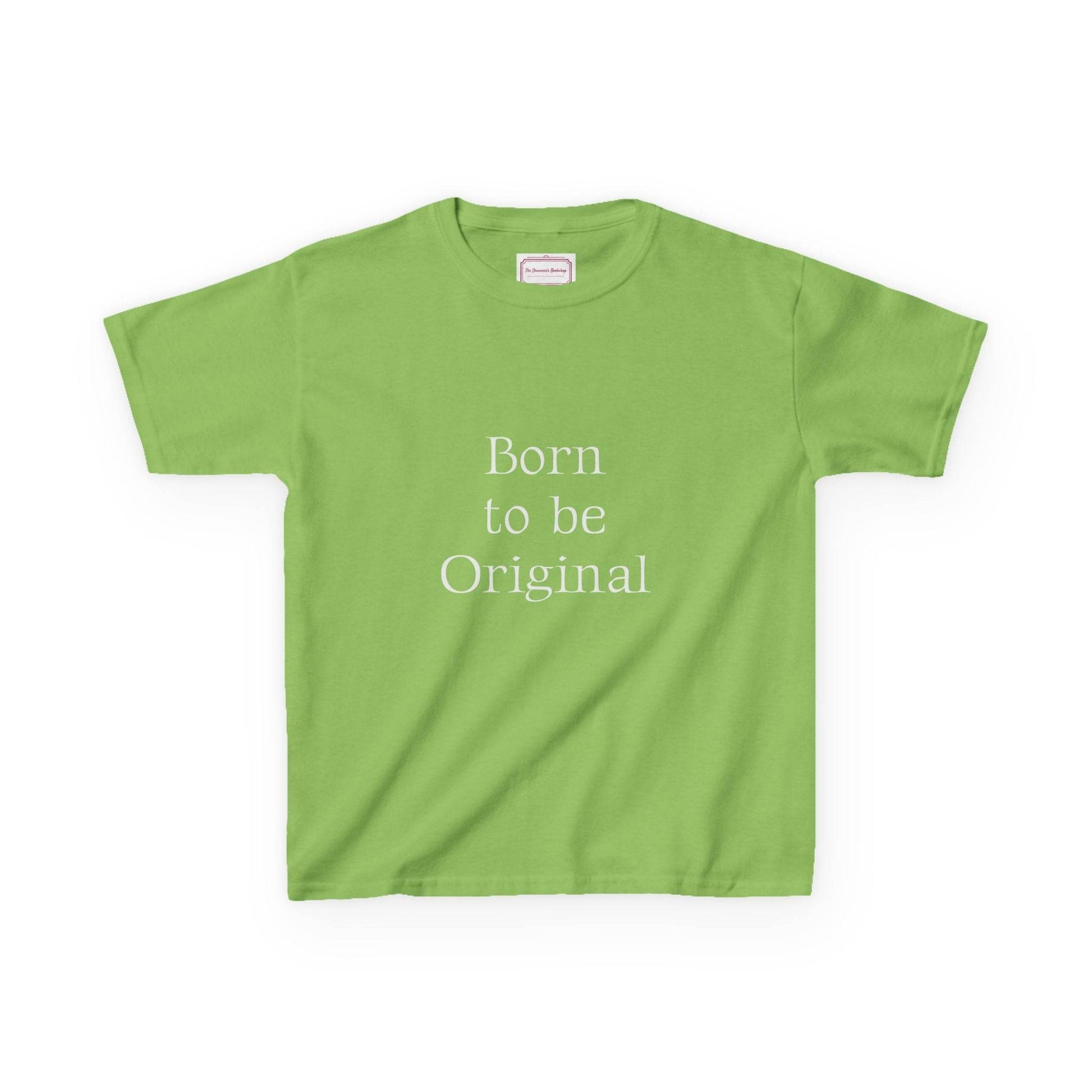 EU - Kids 'Born to be Original' Cotton Tee - Support Young Creators - The Dreamer's Bookshop.