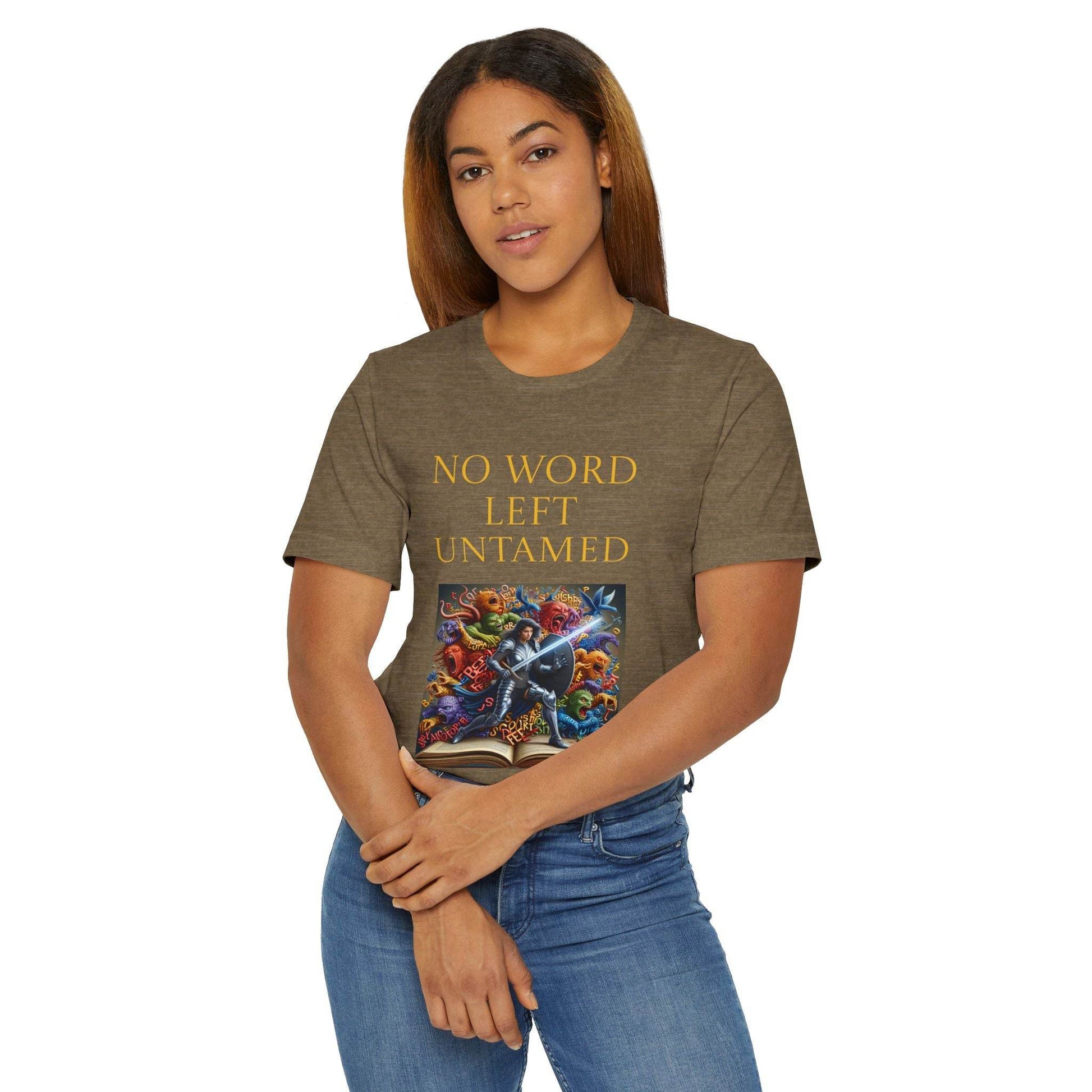 Unisex Jersey T-Shirt - No Word - The Dreamer's Bookshop.