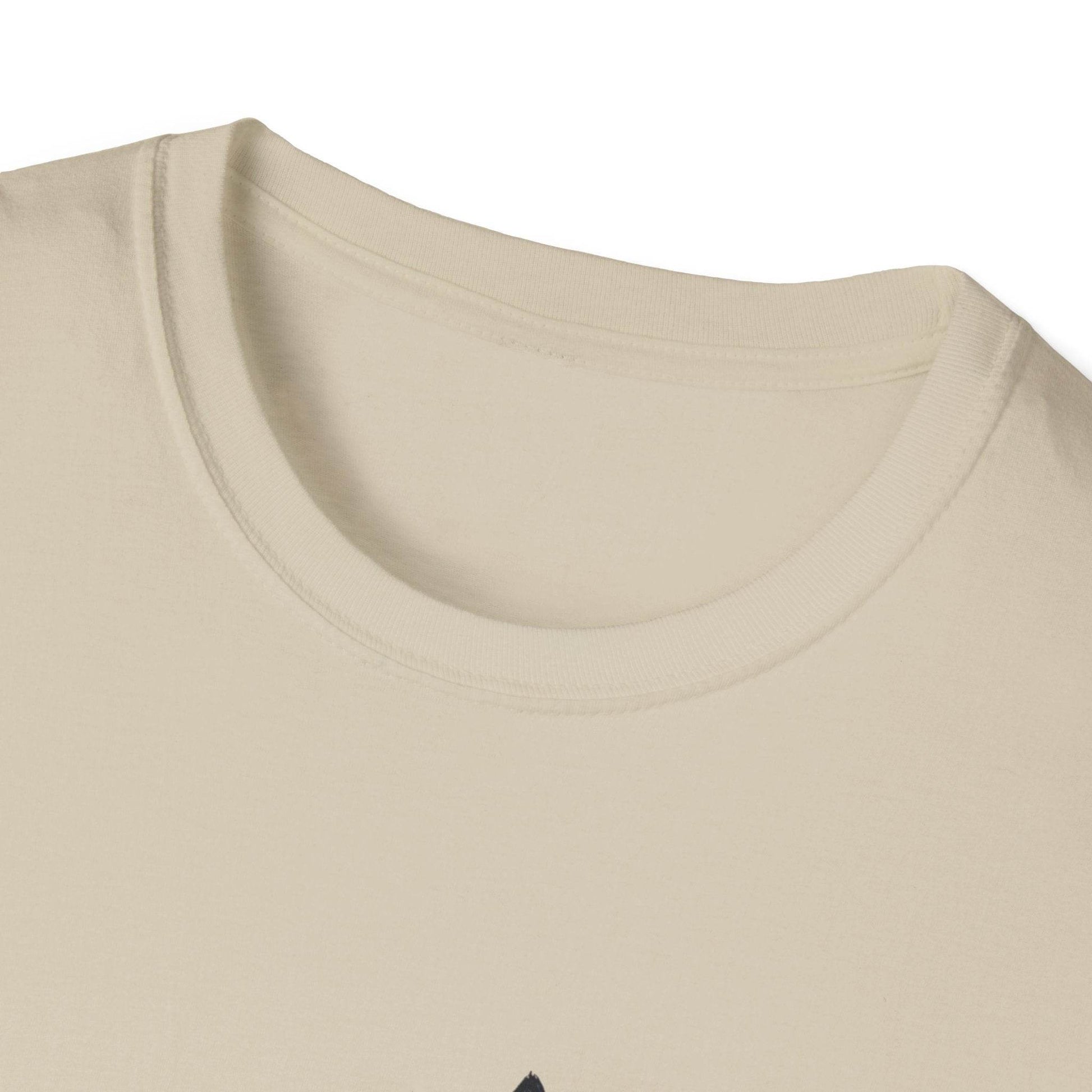 Unisex Softstyle T-Shirt - Vintage Cat Book Stack Booklover - The Dreamer's Bookshop.