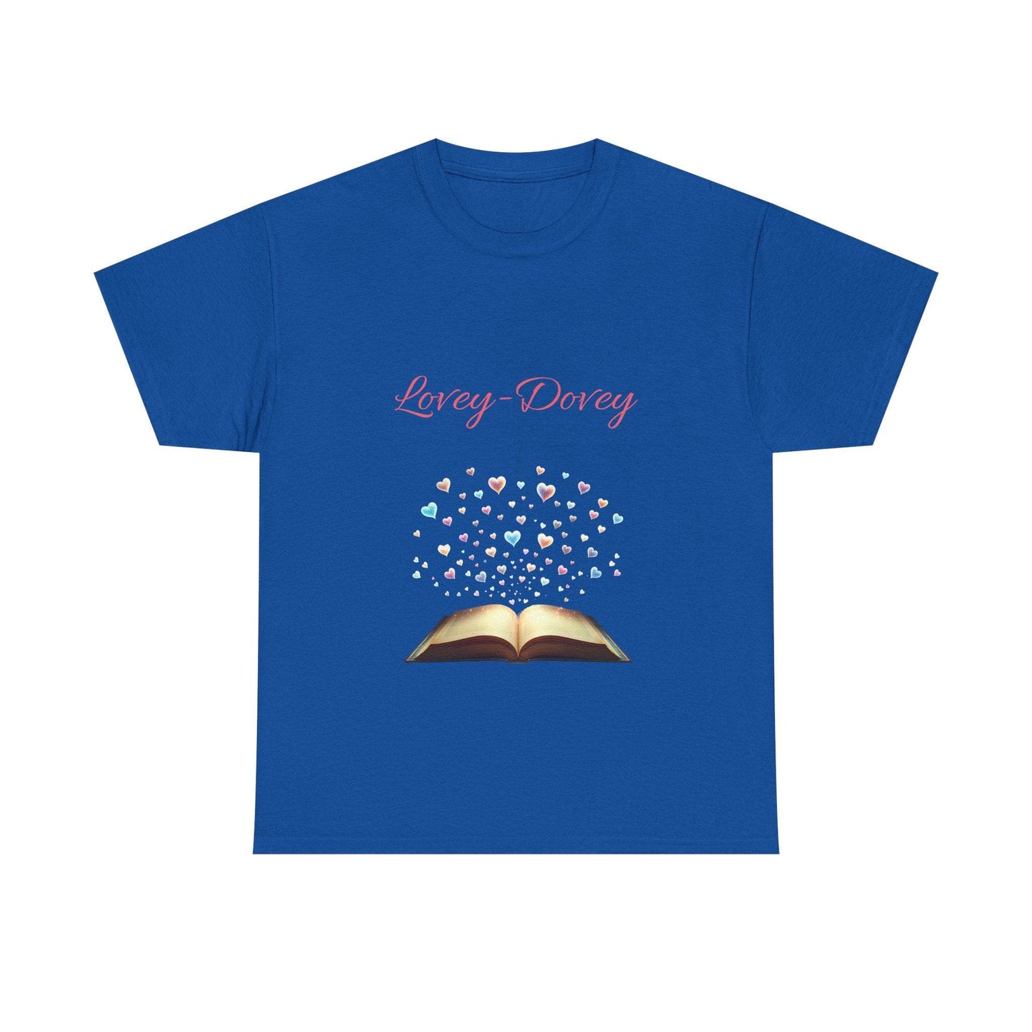 Lovey-Dovey - Unisex Heavy Cotton Tee - Sweet Romance - The Dreamer's Bookshop.
