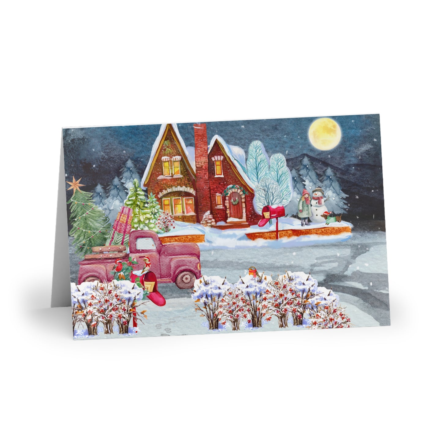 The Dreamer's Bookshop "Winter Suburbs" Christmas Card