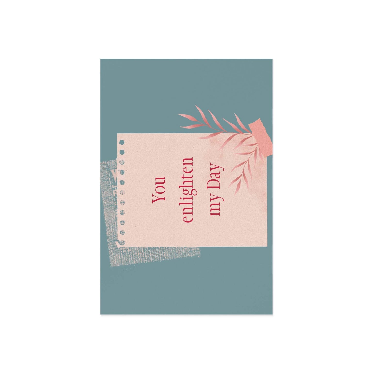 The Dreamer's Bookshop Appreciation "You Enlighten" Print Card - The Dreamer's Bookshop.