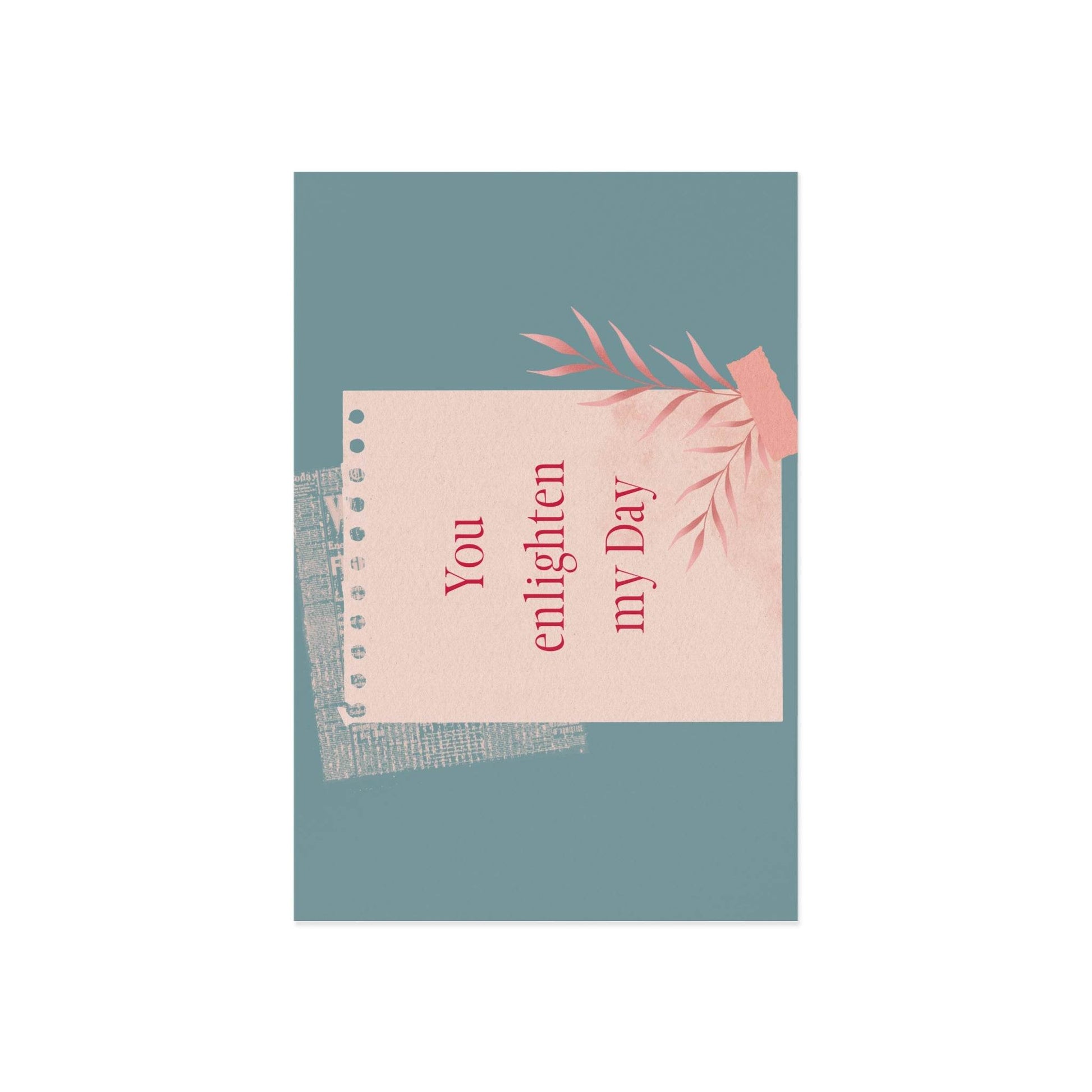 The Dreamer's Bookshop Appreciation "You Enlighten" Print Card - The Dreamer's Bookshop.