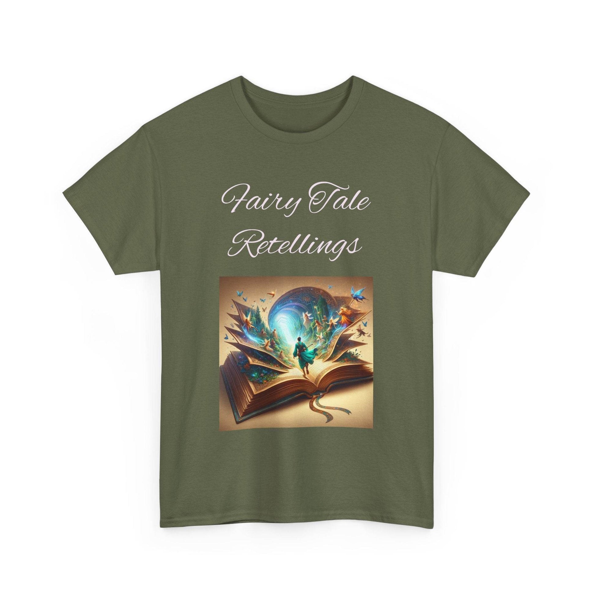 Fiction - Unisex Heavy Cotton Tee - Fairy Tale Retellings - The Dreamer's Bookshop.
